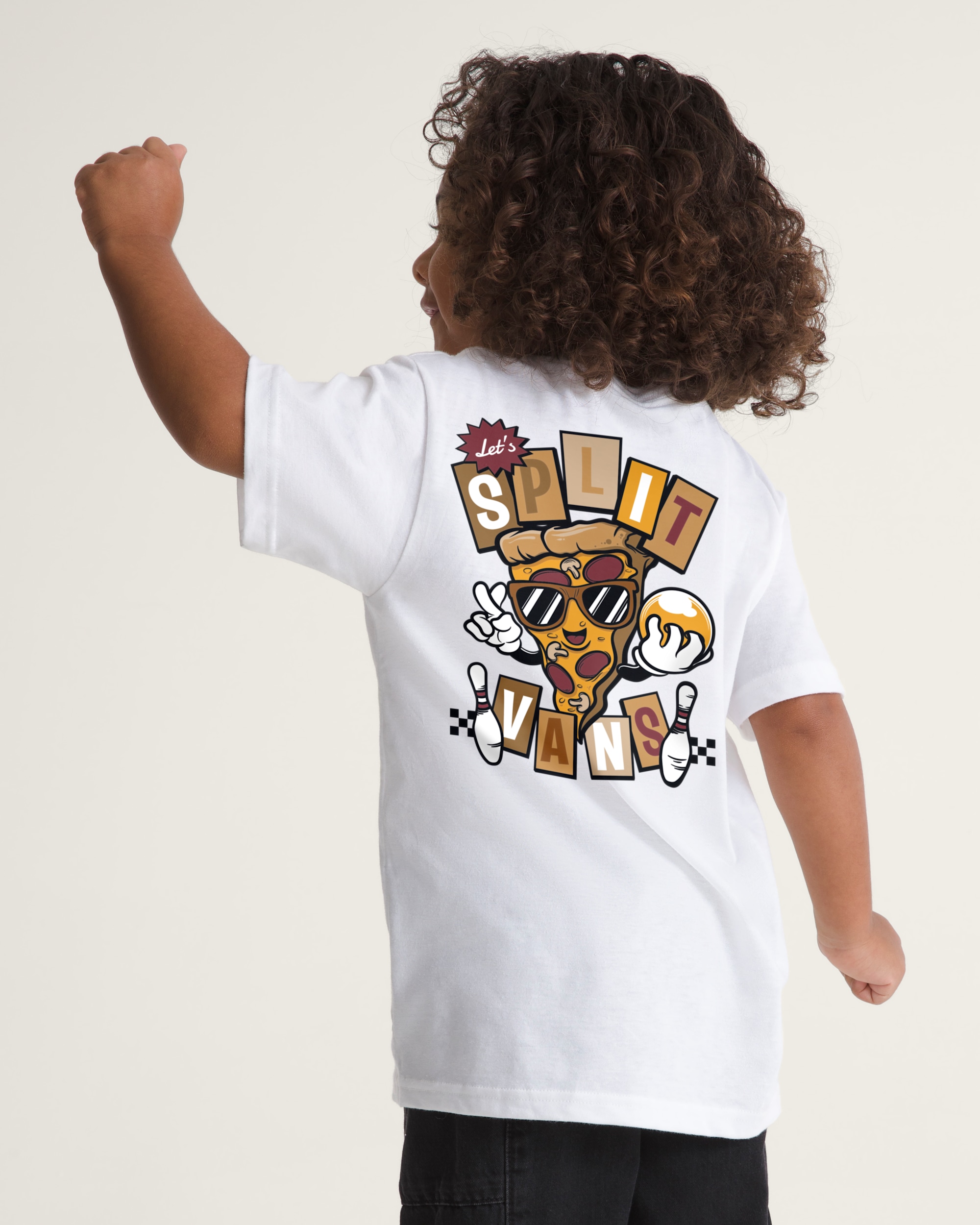 Little Kids Lets Split TShirt VANS White ALT2