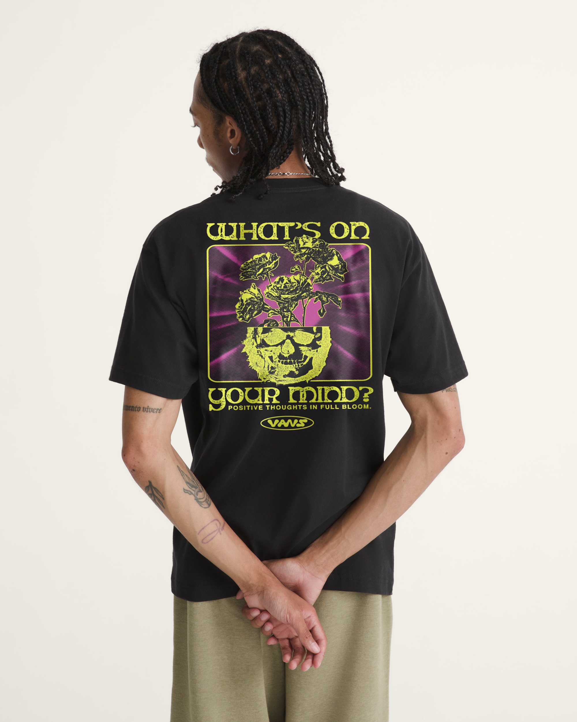 Positive Blooms TShirt VANS Black ALT2