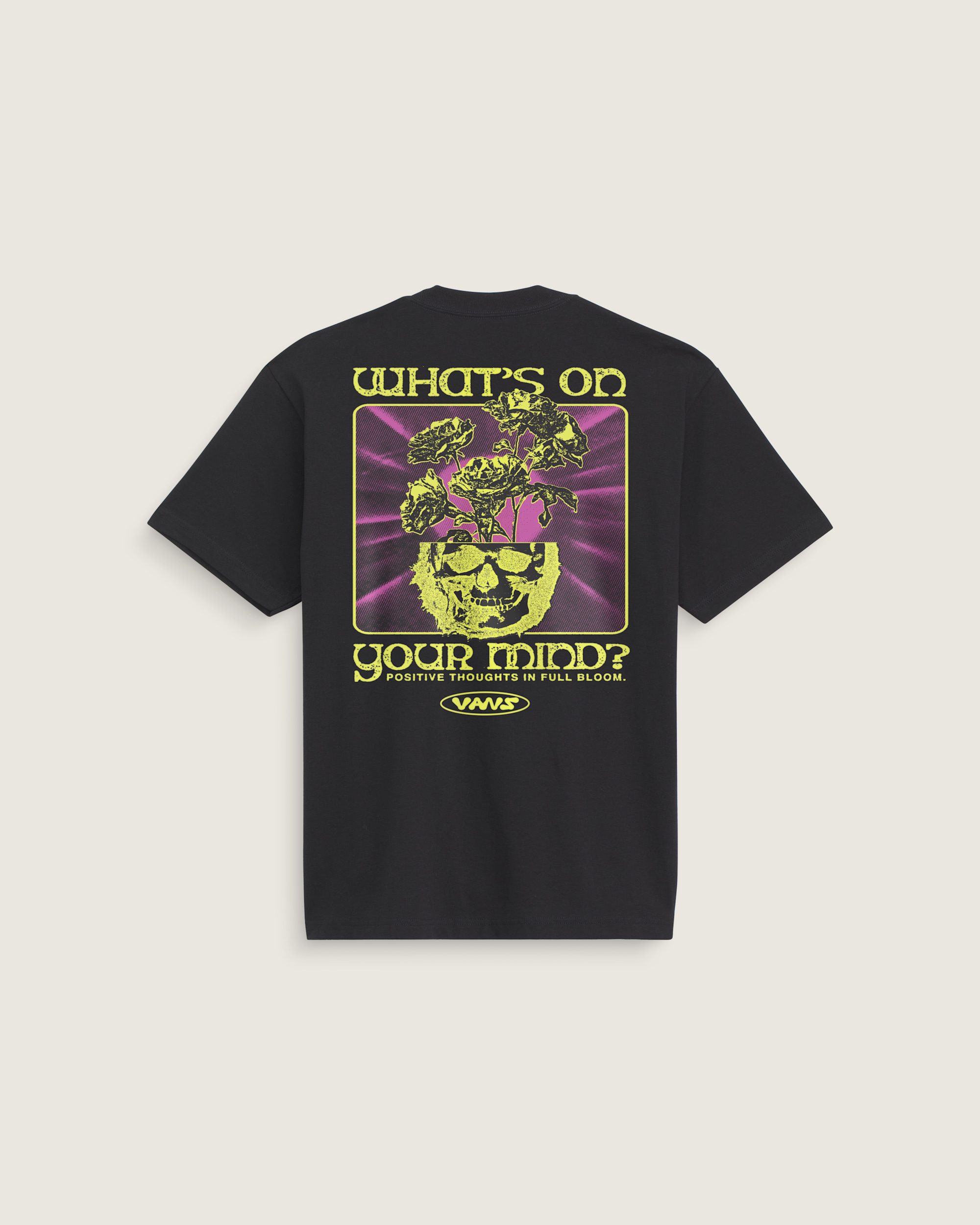 Positive Blooms TShirt VANS Black HERO
