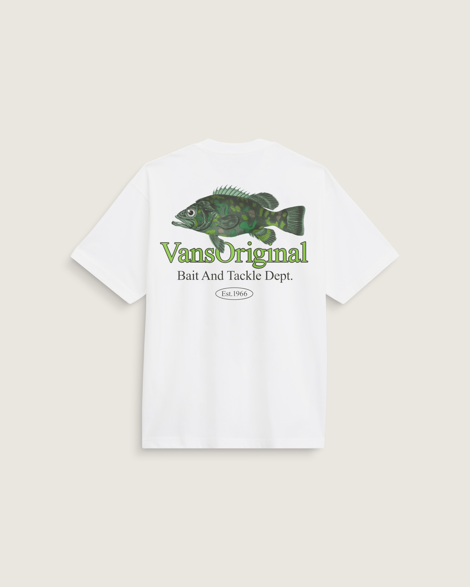 Bait and Tackle TShirt VANS White HERO