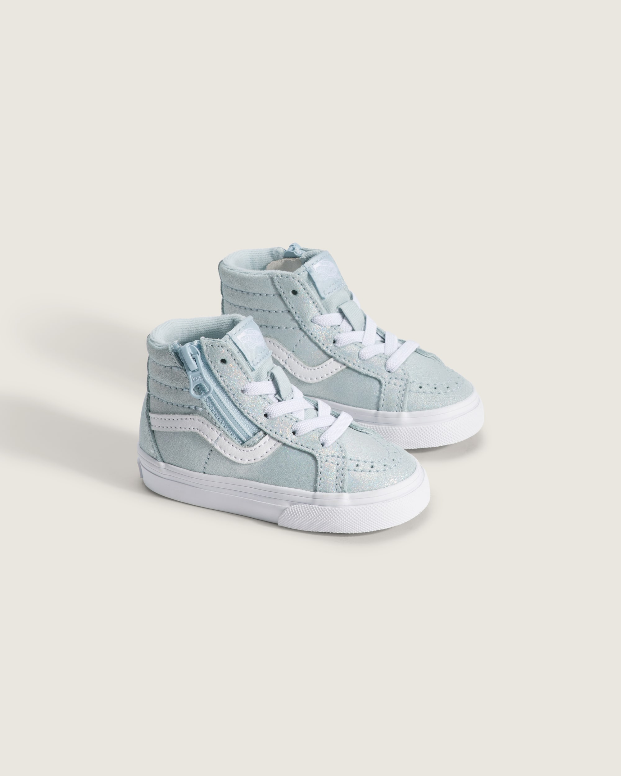 Toddler Sk8Hi Side Zip Shoe VANS Dawn Mist Blue ALT1