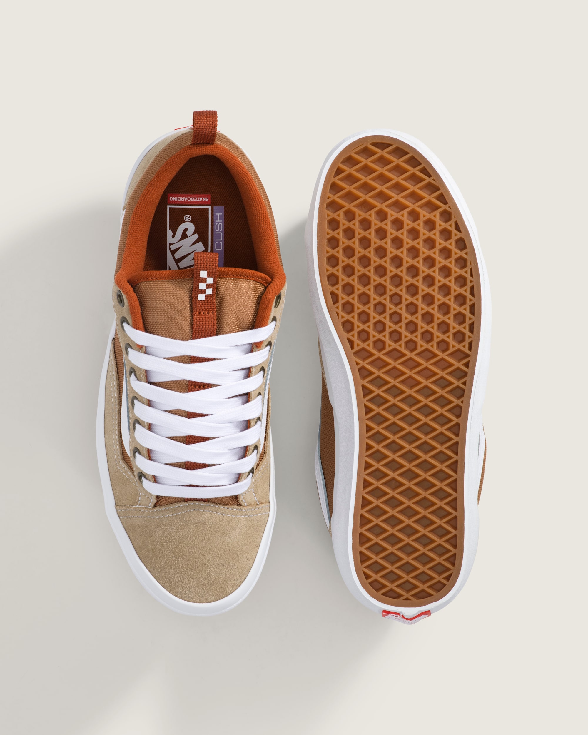 Skate Old Skool 36 Shoe VANS Khaki Brown  Burnt Orange ALT2