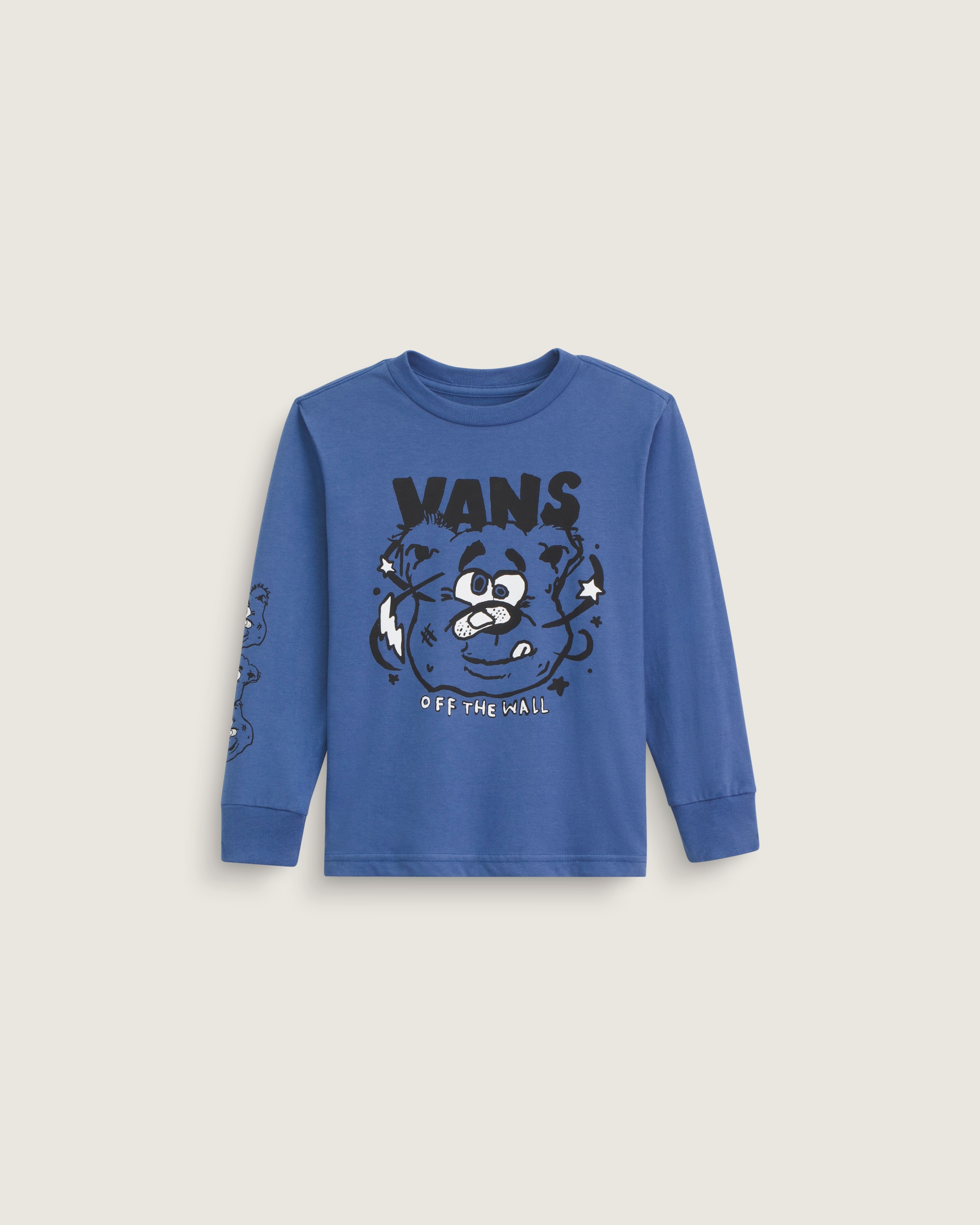 Little Kids Dizzy Bear Long Sleeve TShirt VANS True Navy Blue HERO