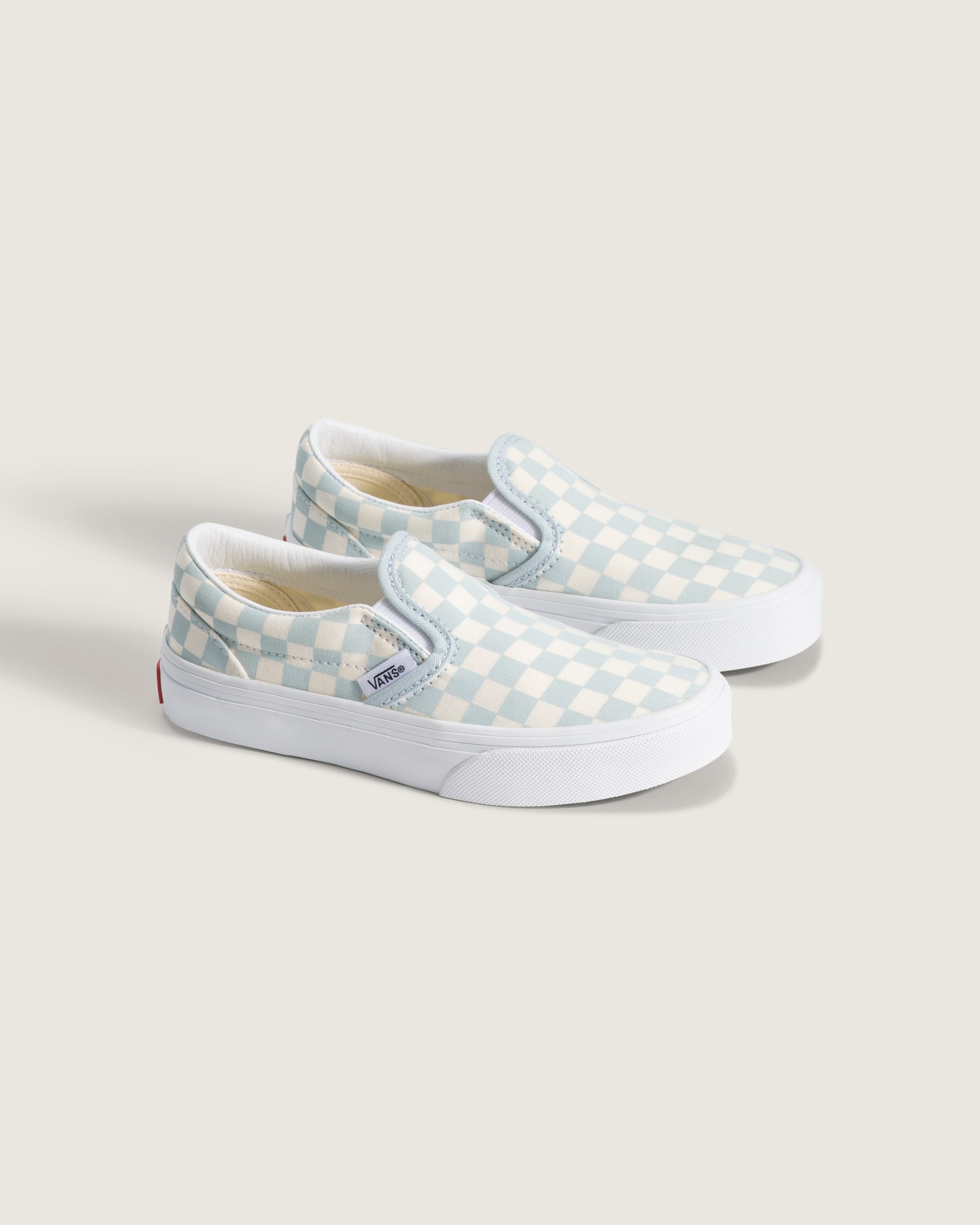Little Kids Classic SlipOn Checkerboard Shoe VANS Checkerboard Dawn Mist Blue ALT1