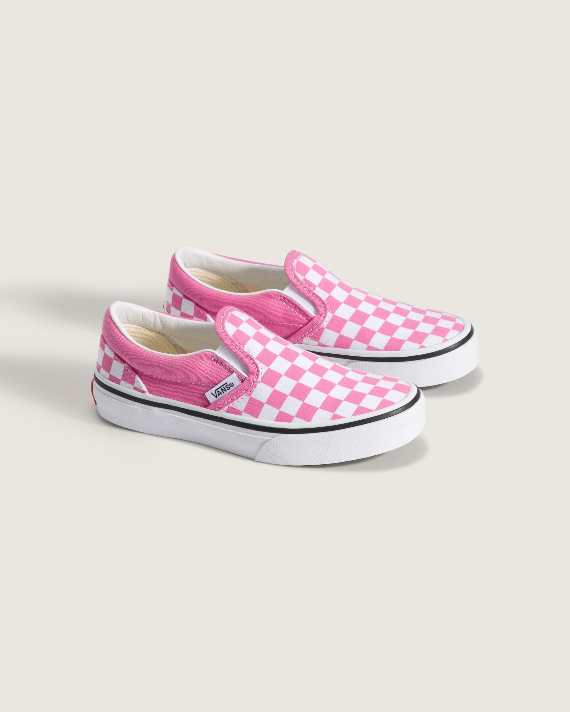 Little Kids Classic SlipOn Checkerboard Shoe VANS Checkerboard Fizz Pink ALT1