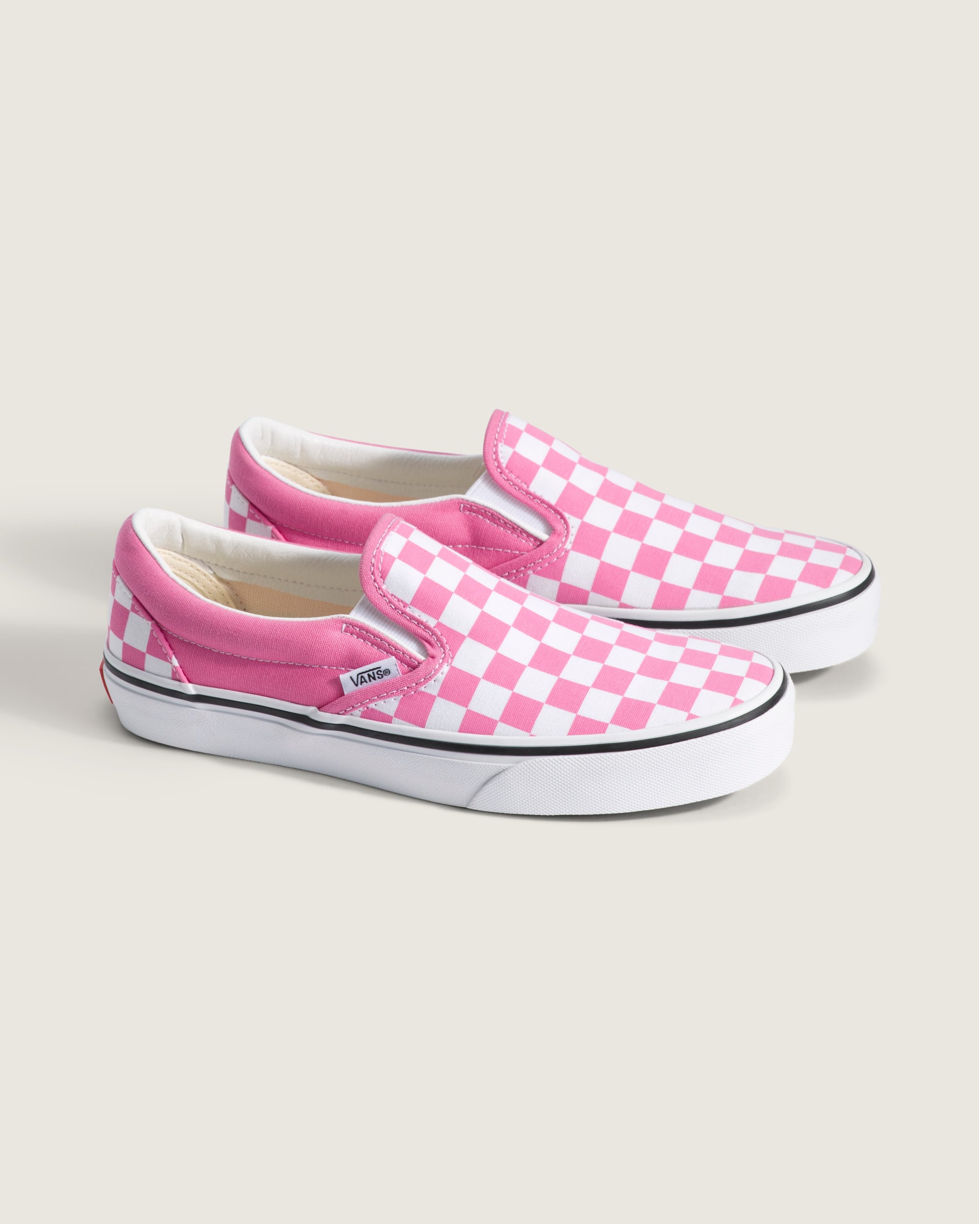 Classic SlipOn Checkerboard Shoe VANS Checkerboard Fizz Pink ALT1