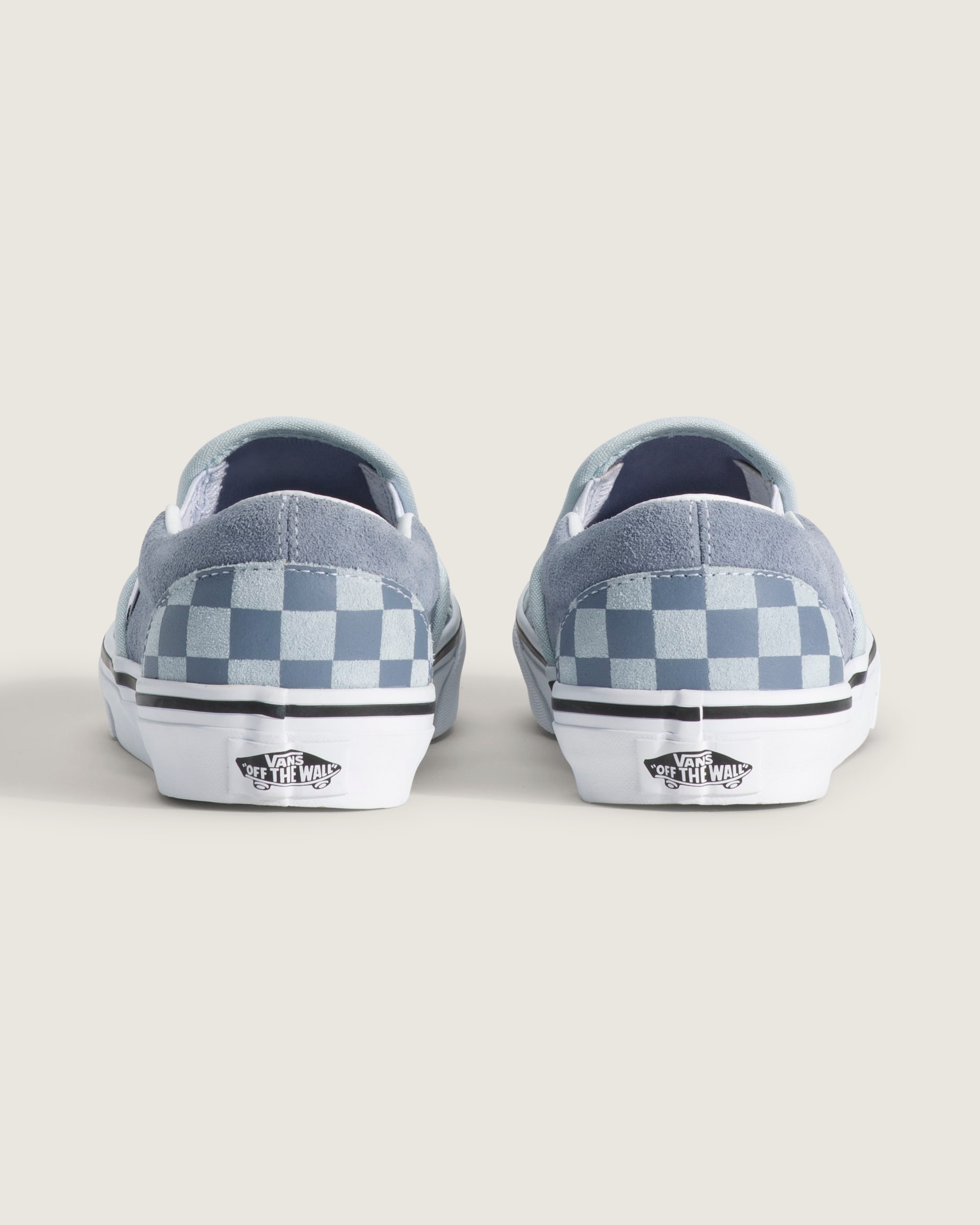 Classic SlipOn Checkerboard Shoe VANS Checkerboard Light Blue ALT3