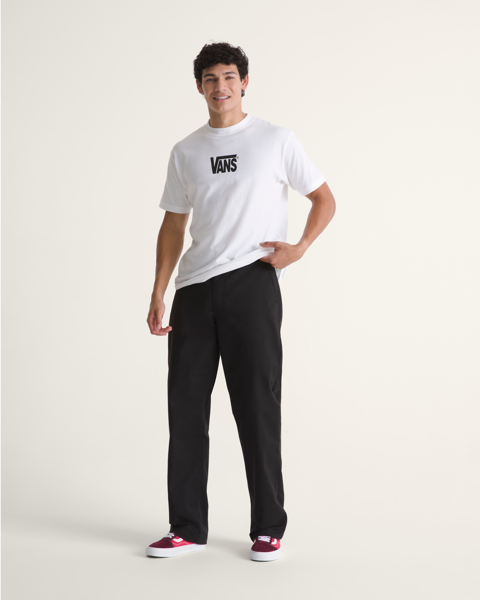 Authentic Chino Straight Pants VANS Black ALT3