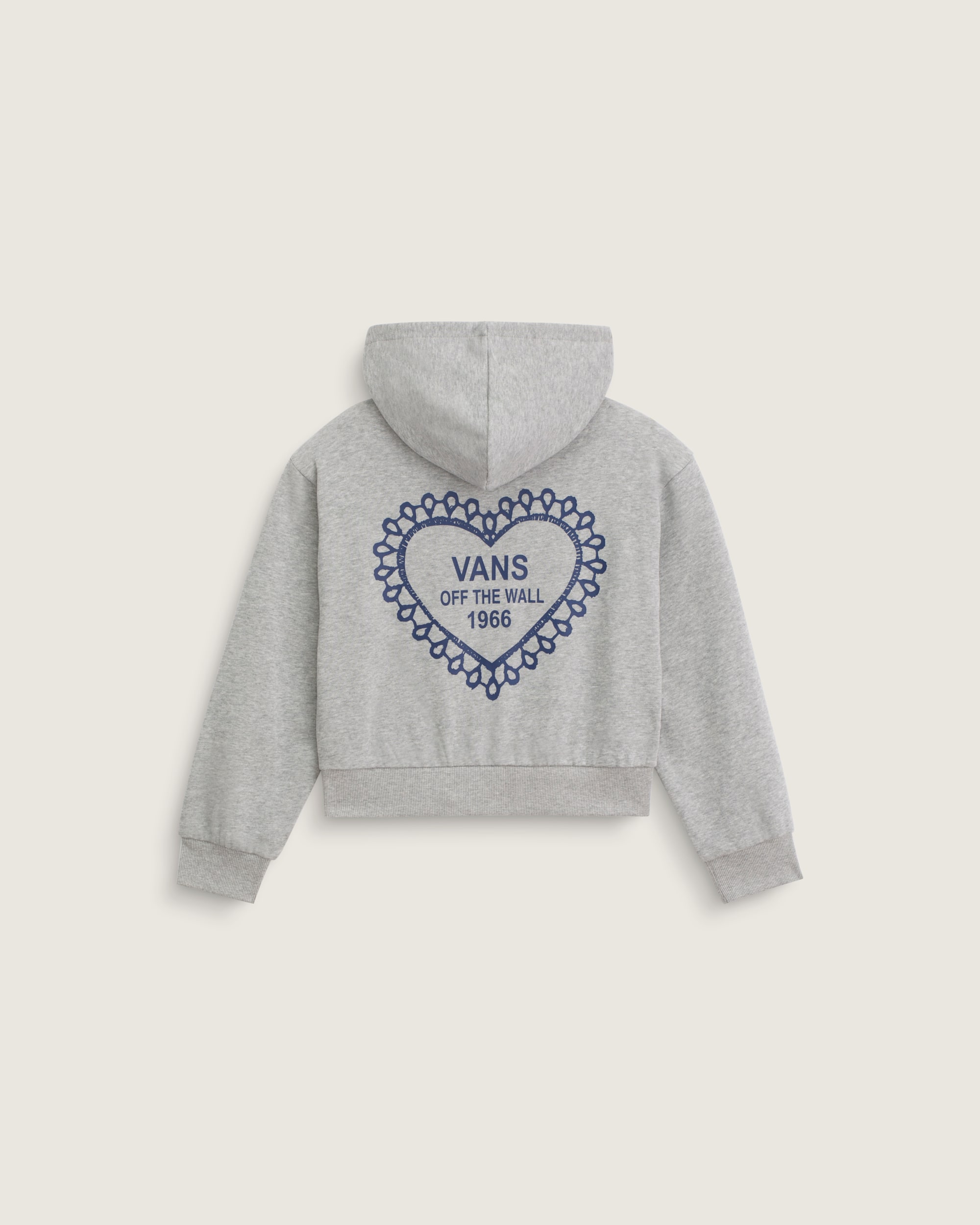 Kids Lacey Daze Retro Zip Hoodie VANS Cement Heather Grey ALT1