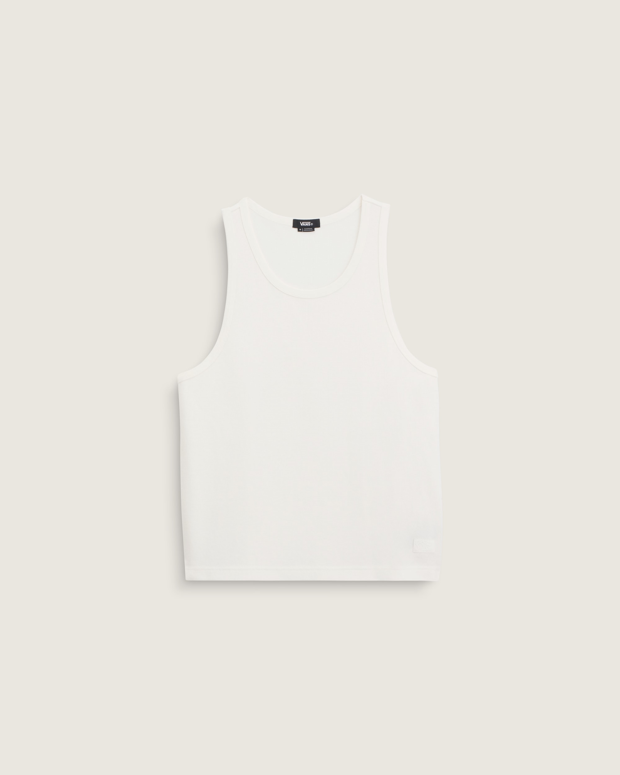 Premium Waffle Tank Top VANS Egret White HERO