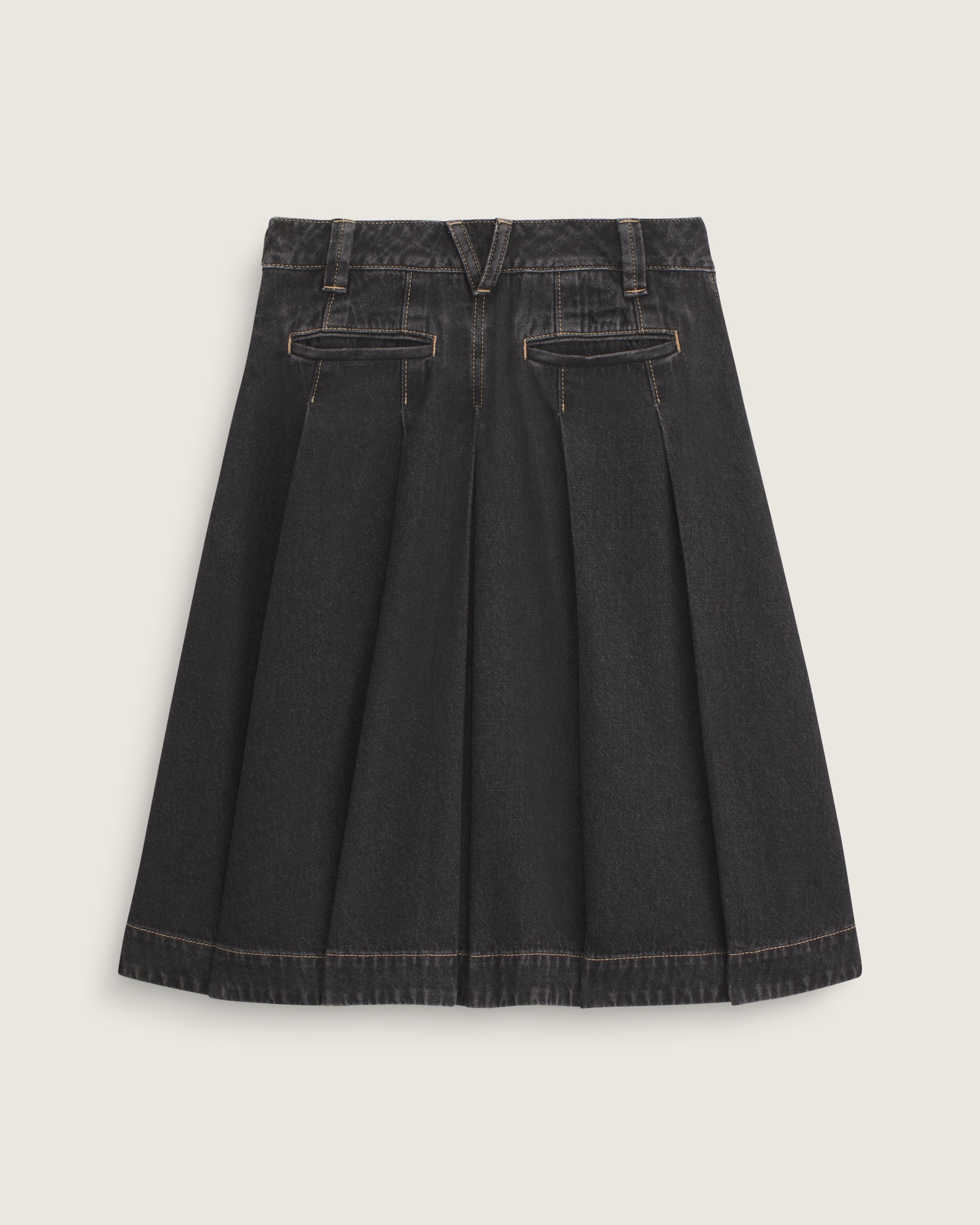 Authentic Chino Denim Skirt VANS Rinse Black ALT1