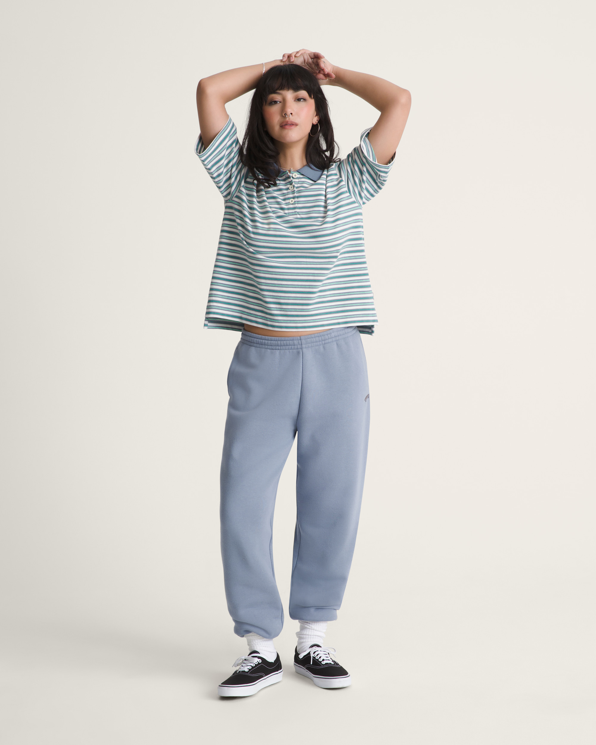 Salton Fleece Jogger Pants VANS Glacial Slate Blue ALT3