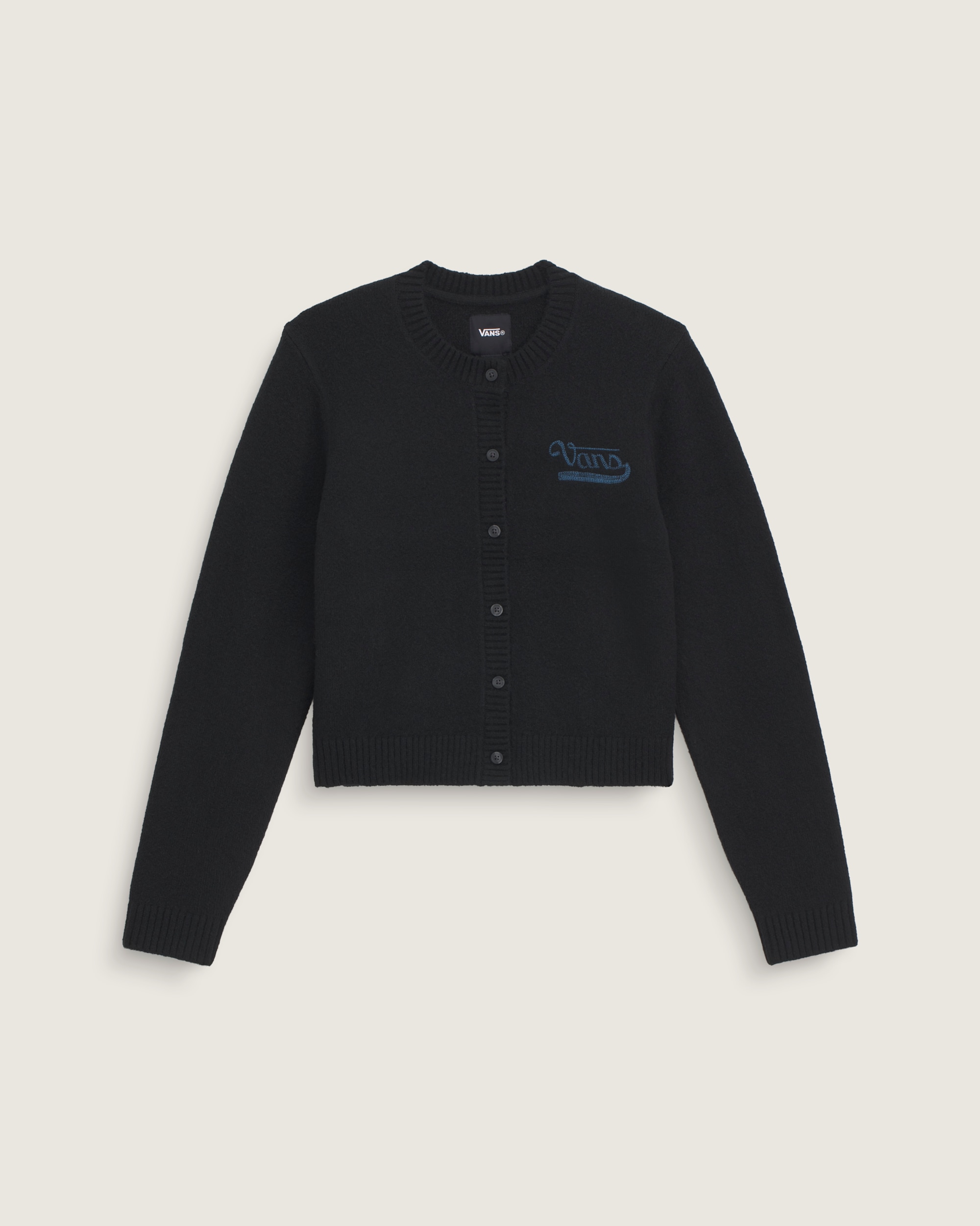 Dolly Chain Stitch Cardigan Sweater VANS Black HERO