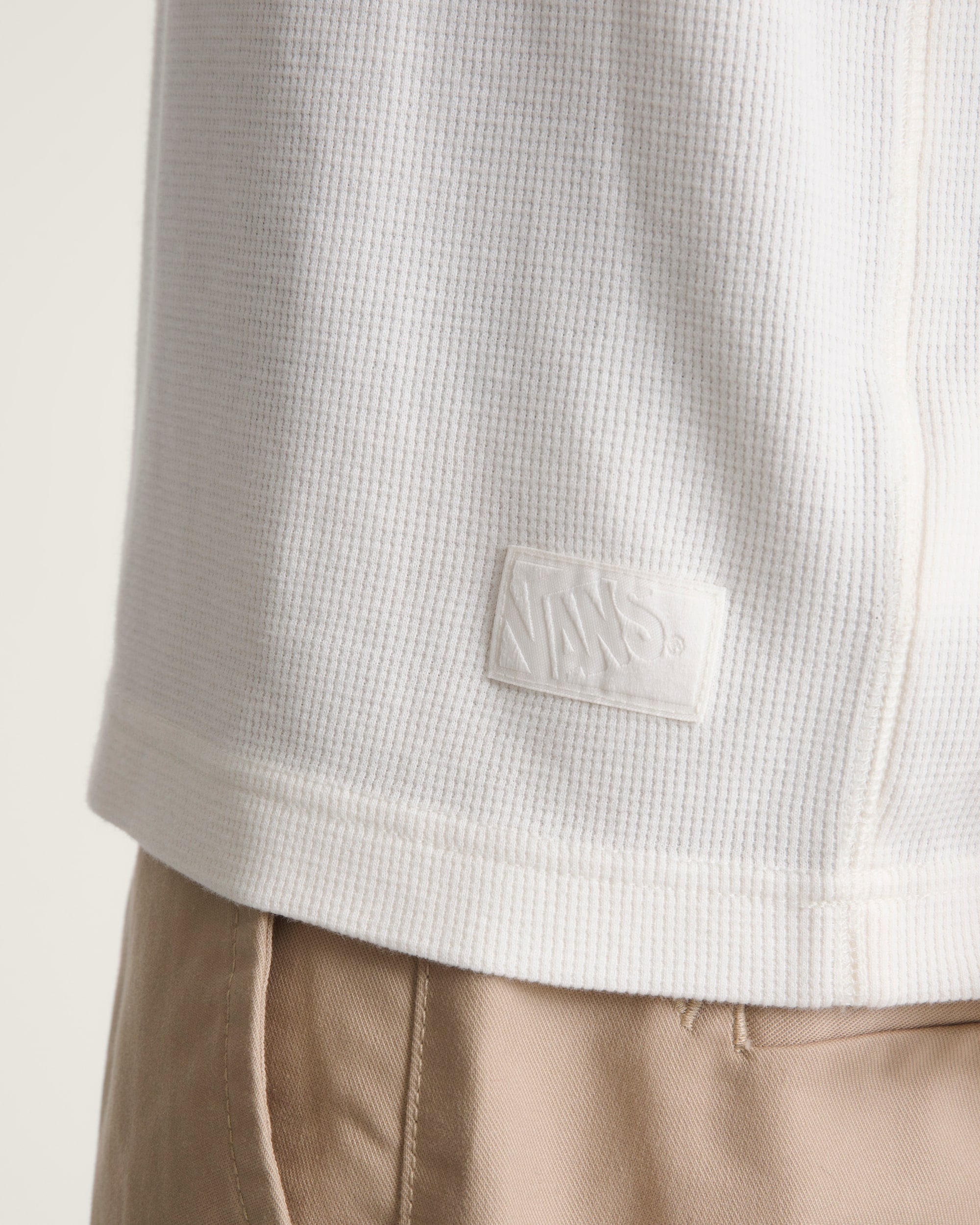 Premium Waffle Tank Top VANS Egret White ALT4