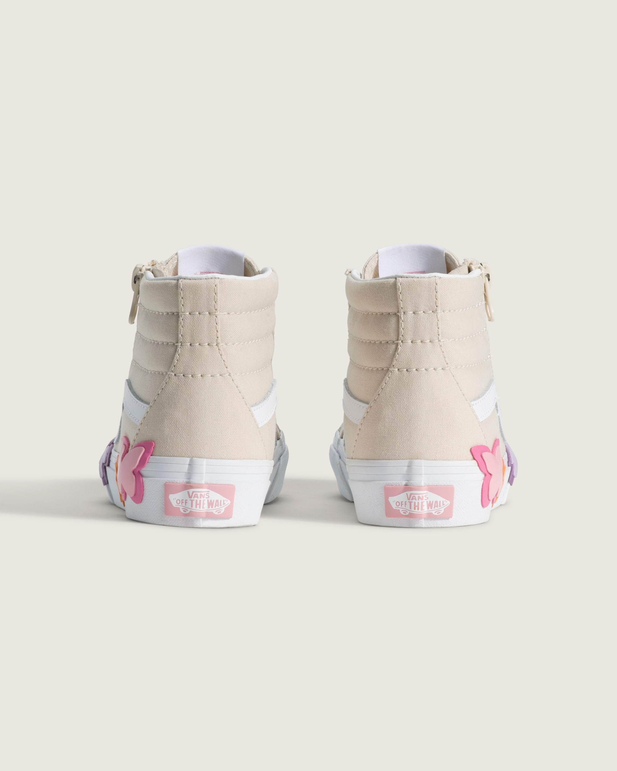 Little Kids Sk8Hi Side Zip Shoe VANS Turtledove White ALT3