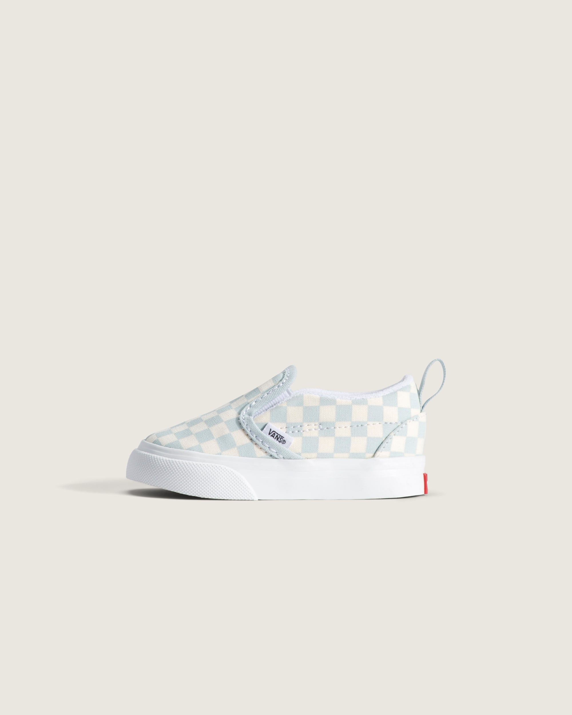 Toddler Classic SlipOn V Checkerboard Shoe VANS Checkerboard Dawn Mist Blue HERO