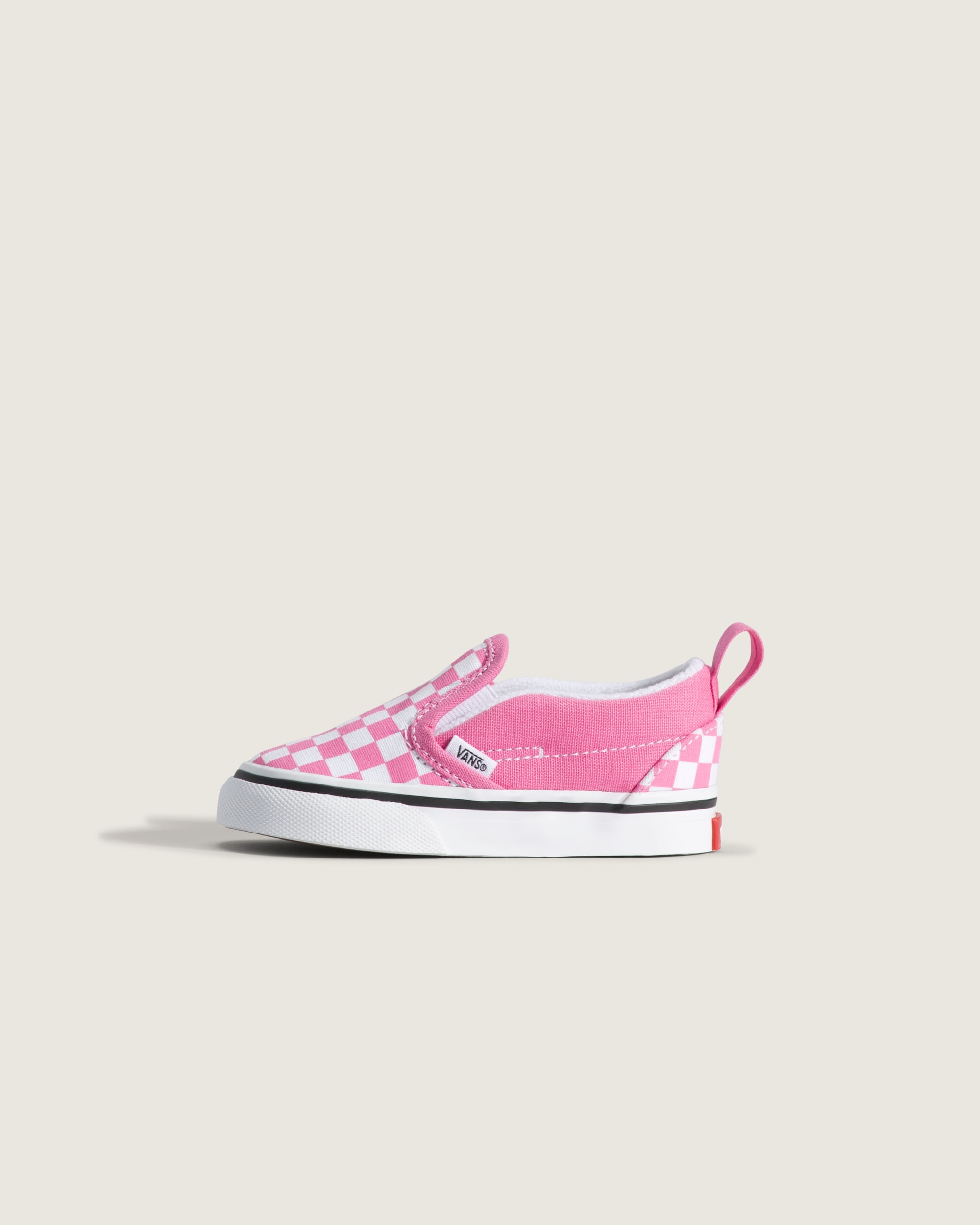 Toddler Classic SlipOn V Checkerboard Shoe VANS Checkerboard Fizz Pink HERO