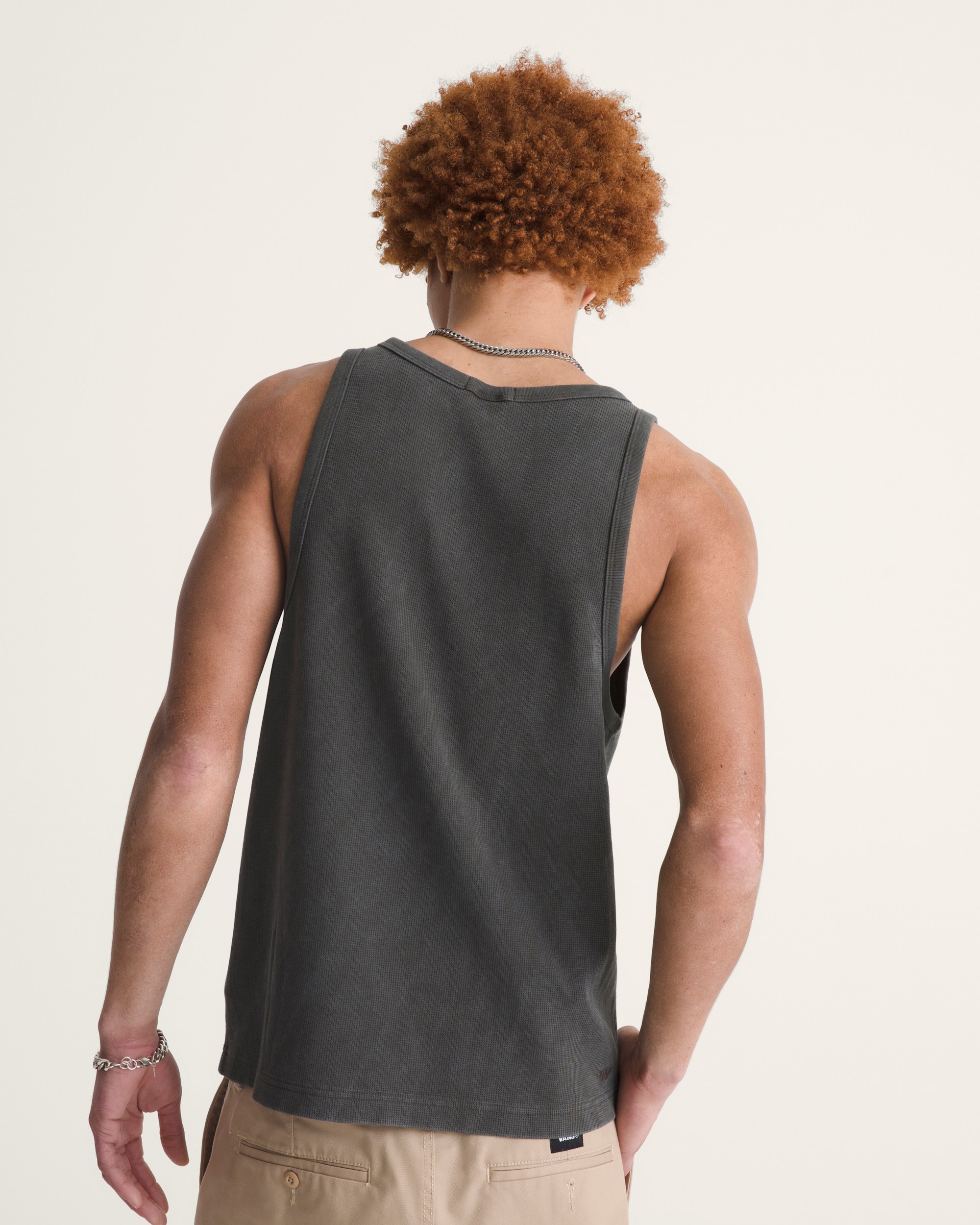 Premium Waffle Tank Top VANS Faded Black ALT3