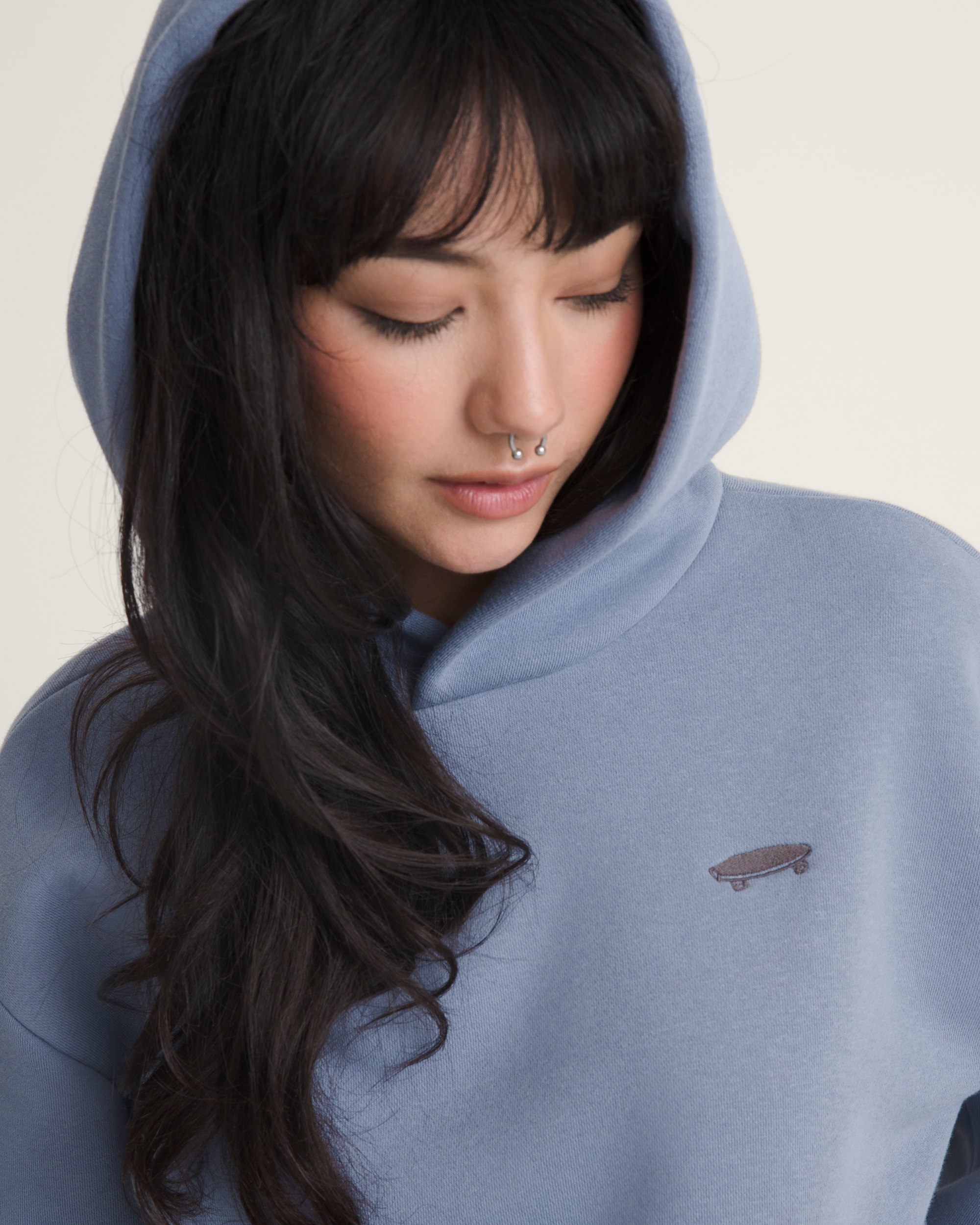 Salton Pullover Hoodie VANS Glacial Slate Blue ALT4