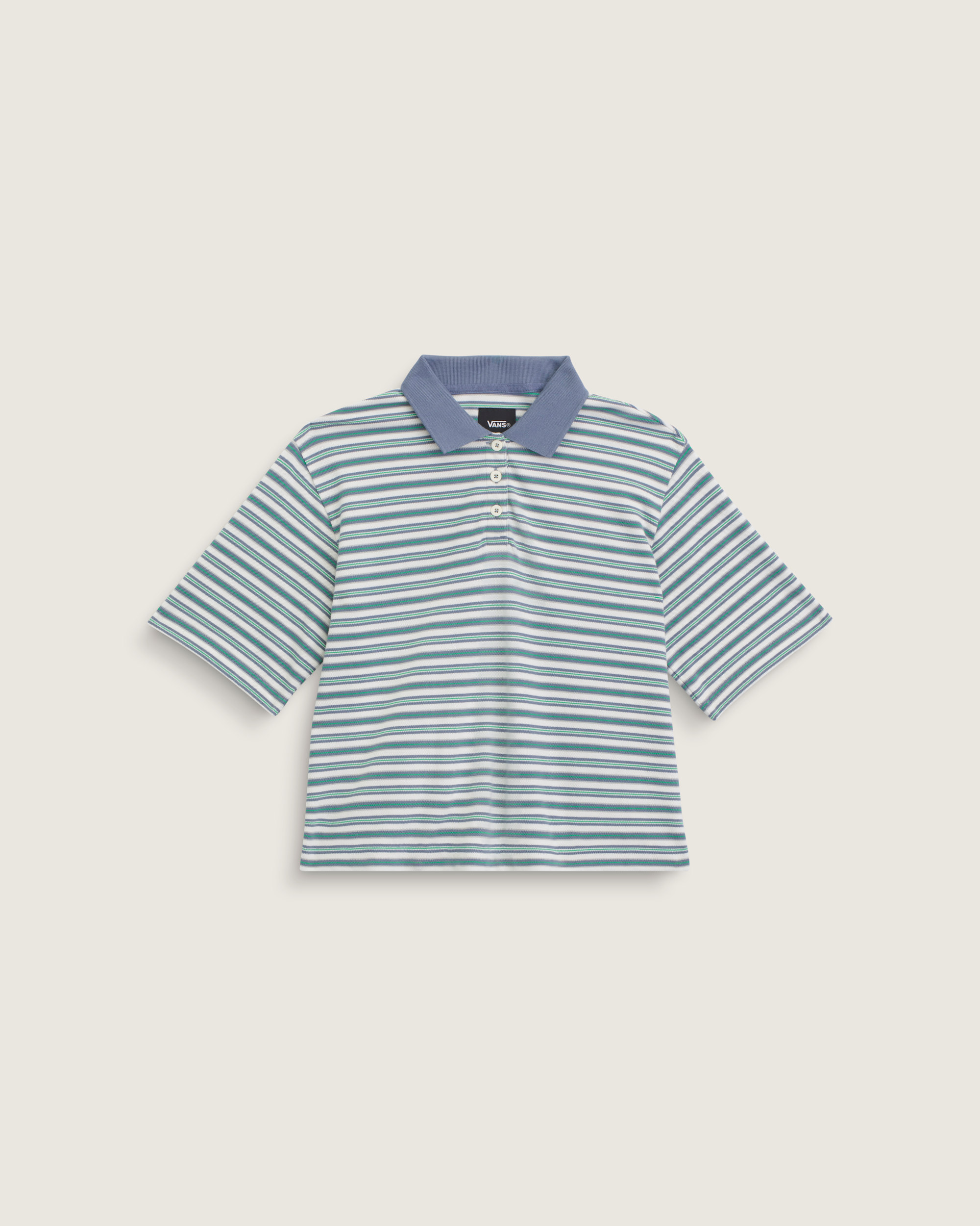 Swing Knit Polo Shirt VANS Glacial Slate Blue HERO