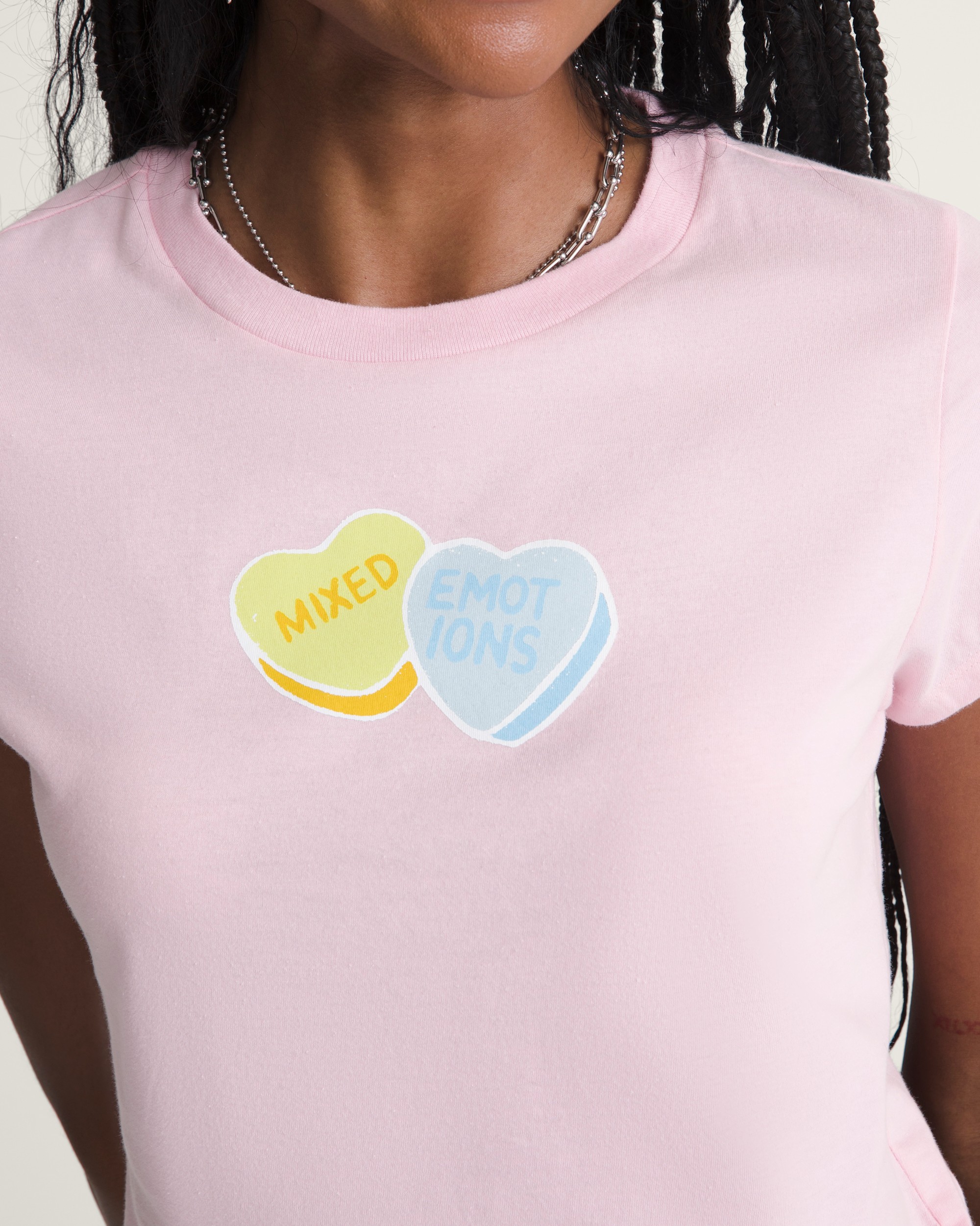 Candy Mixed Emo TShirt VANS Coral Blush Pink ALT2