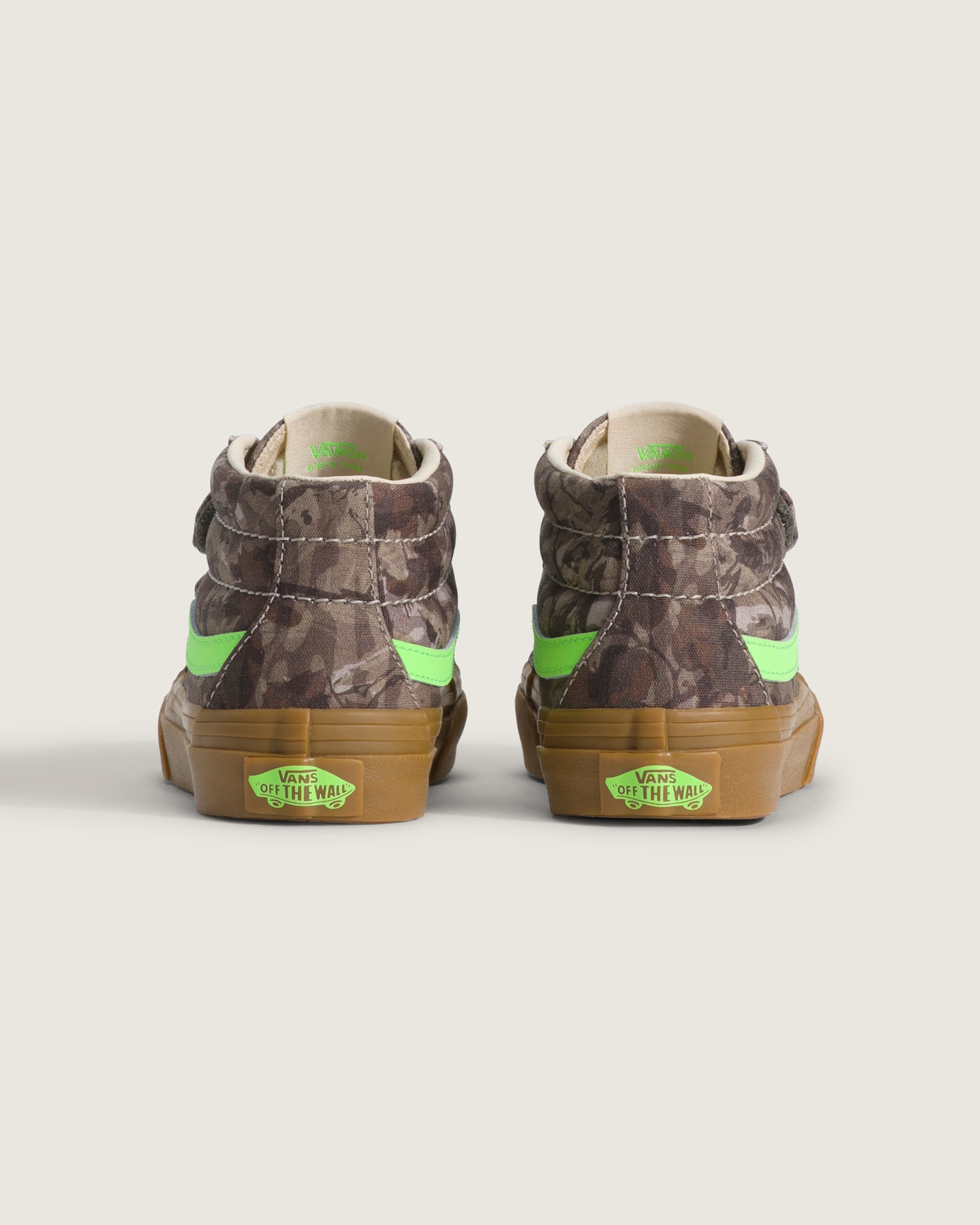 Little Kids Sk8Mid V Shoe VANS Camo Gecko Green ALT3