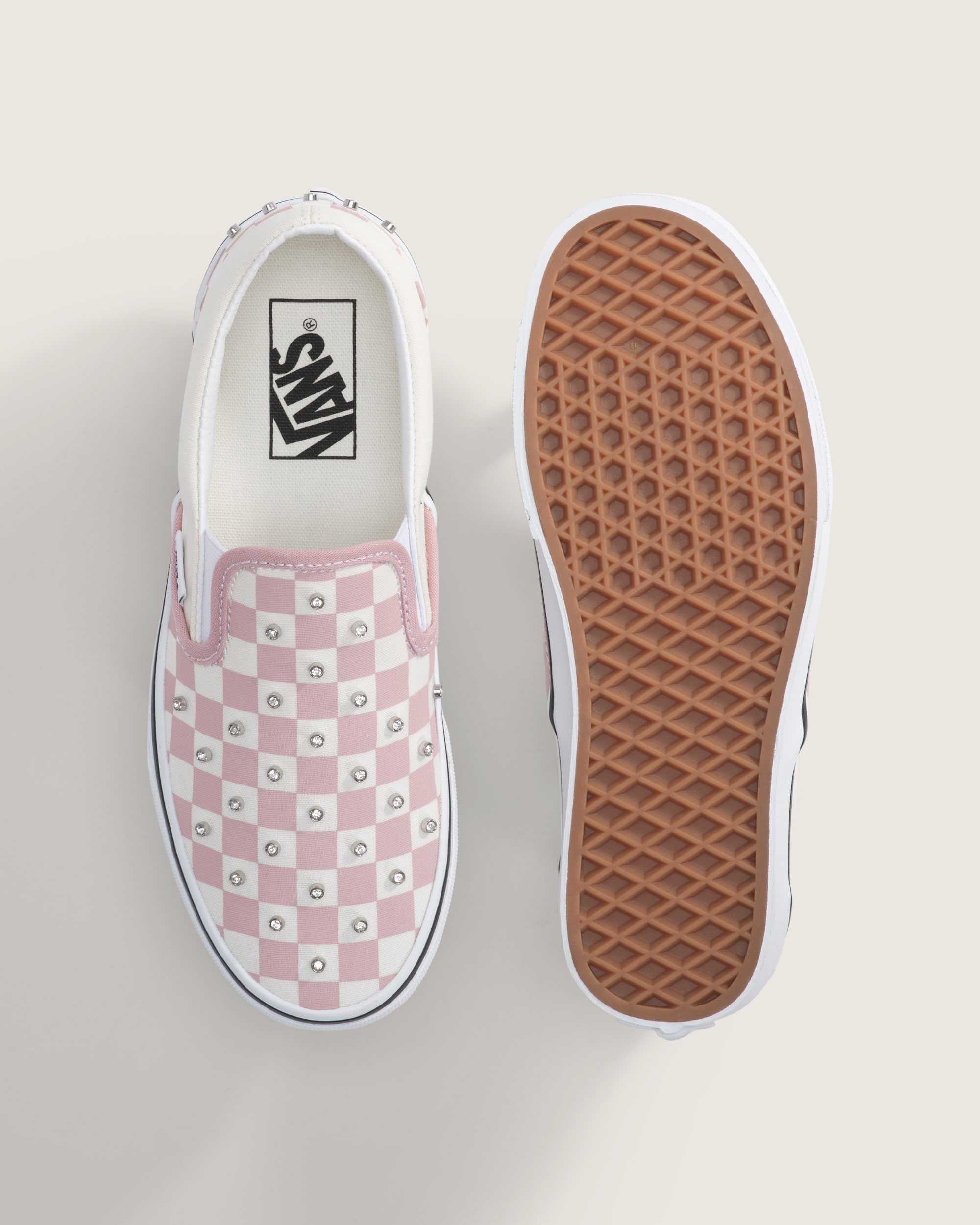 Classic SlipOn Checkerboard Shoe VANS Misty Mauve Pink ALT2