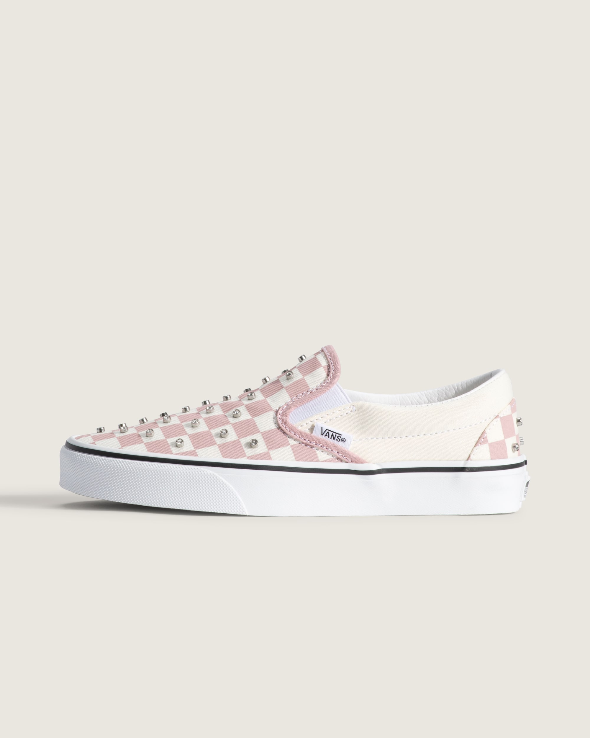 Classic SlipOn Checkerboard Shoe VANS Misty Mauve Pink HERO