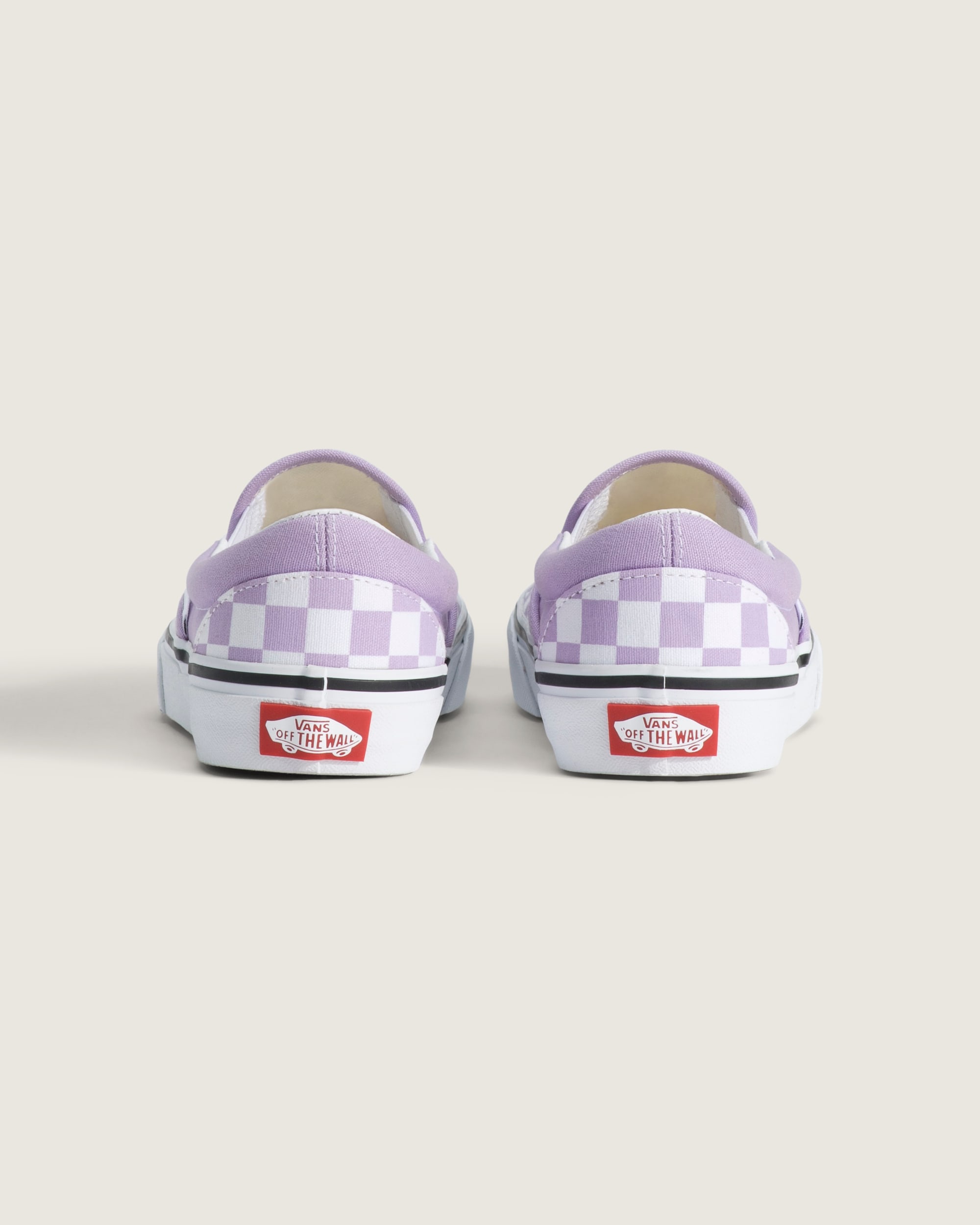 Big Kids Classic SlipOn Checkerboard Shoe VANS Checkerboard Soft Orchid Purple ALT3