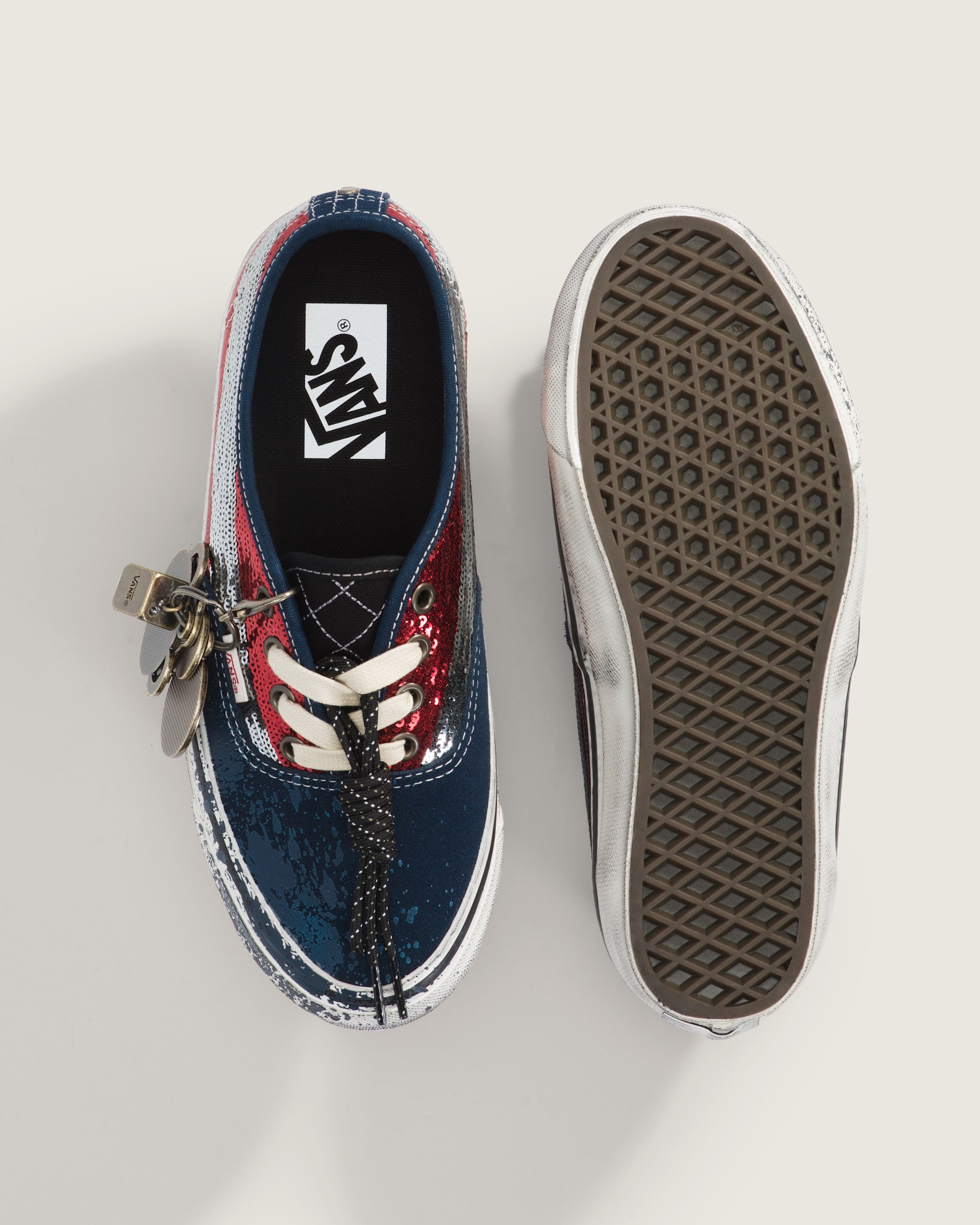 Premium Authentic Shoe VANS Red  Navy ALT2