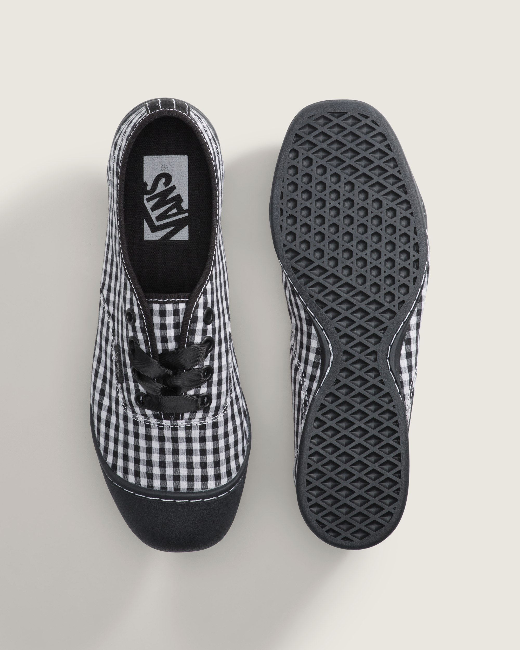 Premium Authentic Prima Shoe VANS Checkerboard Black  Black ALT2