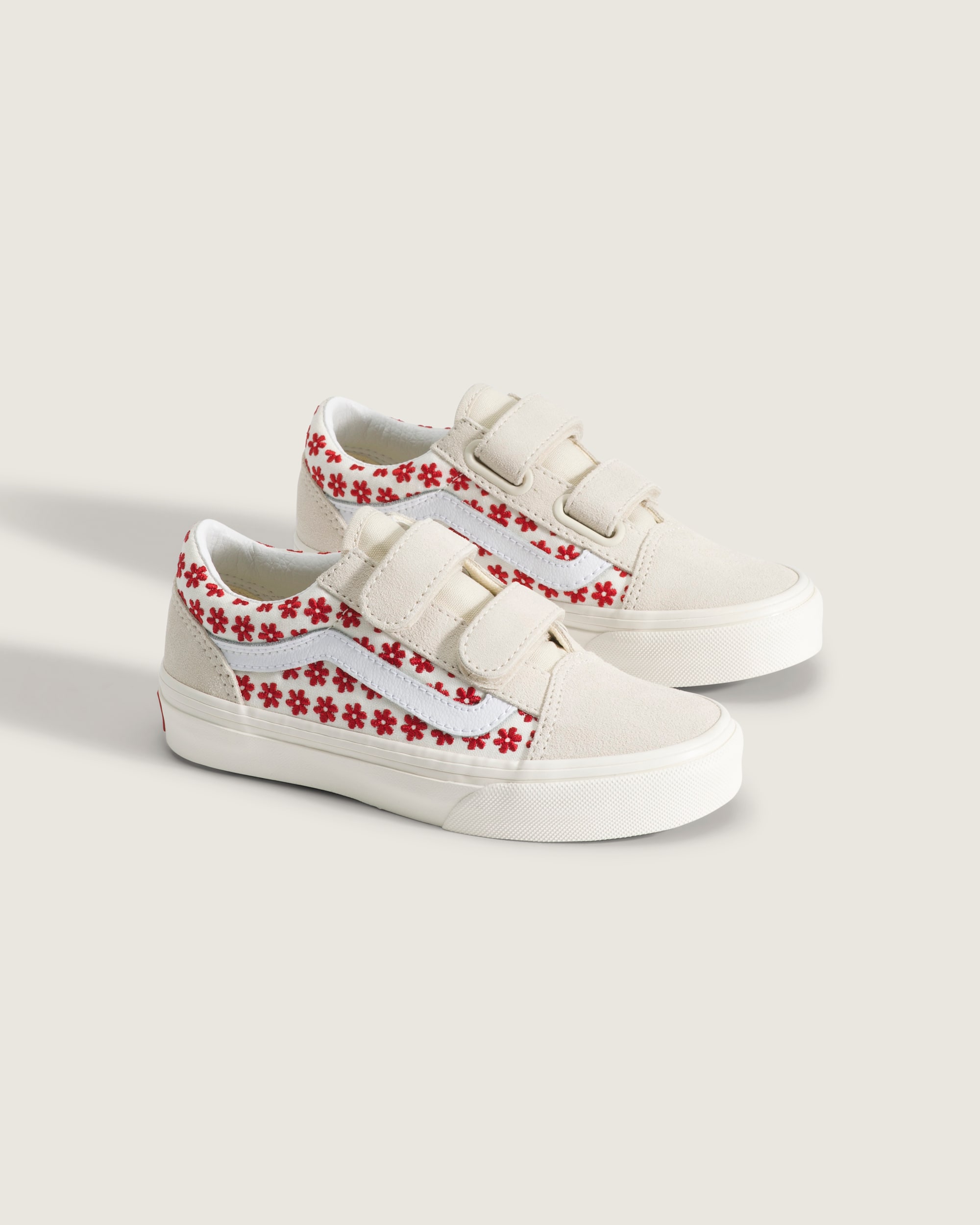 Little Kids Old Skool V Shoe VANS Racing Red ALT1