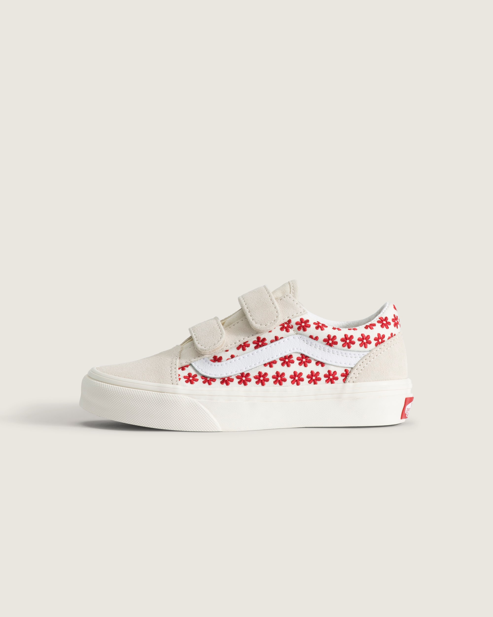 Little Kids Old Skool V Shoe VANS Racing Red HERO