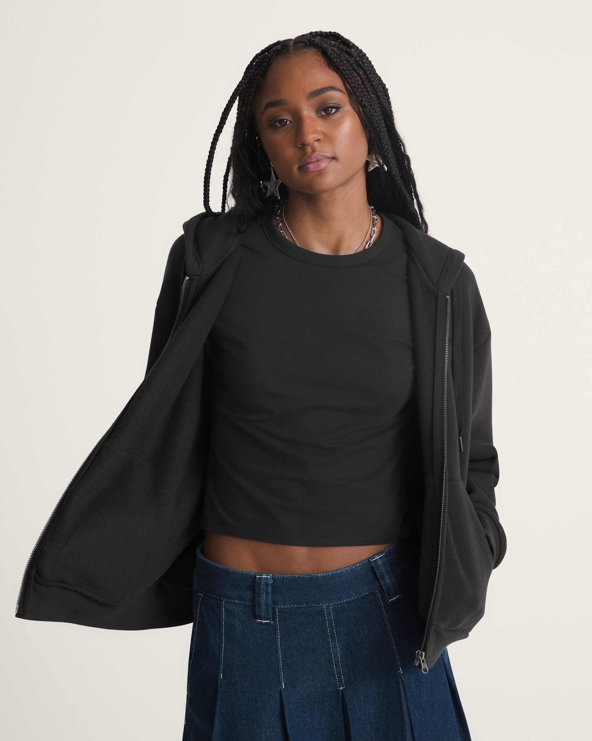 Salton Full Zip Hoodie VANS Black ALT2