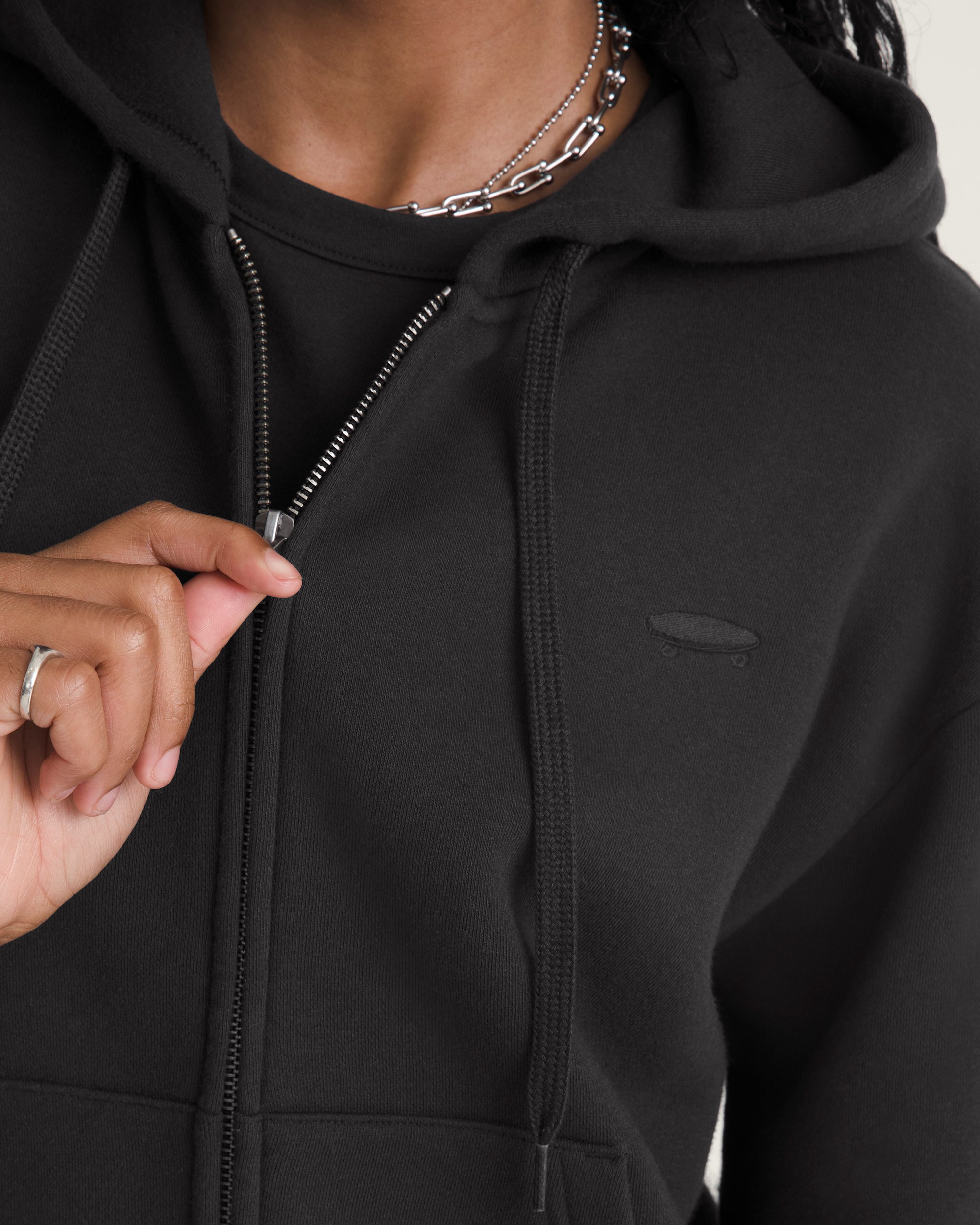 Salton Full Zip Hoodie VANS Black ALT4