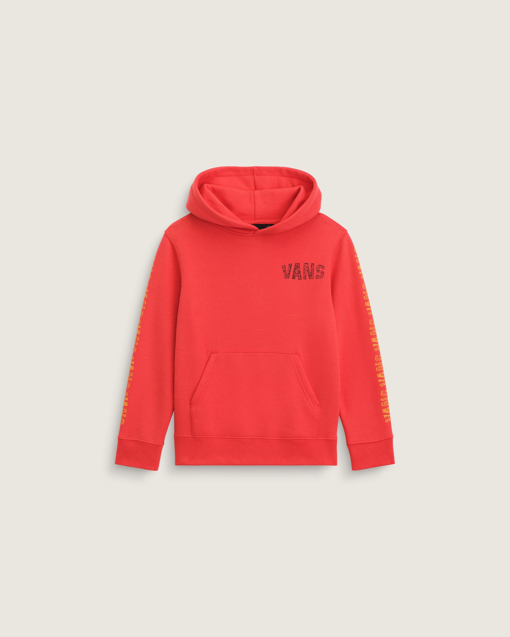 Little Kids Racing Flames Pullover Hoodie VANS Crimson Haze Red ALT1