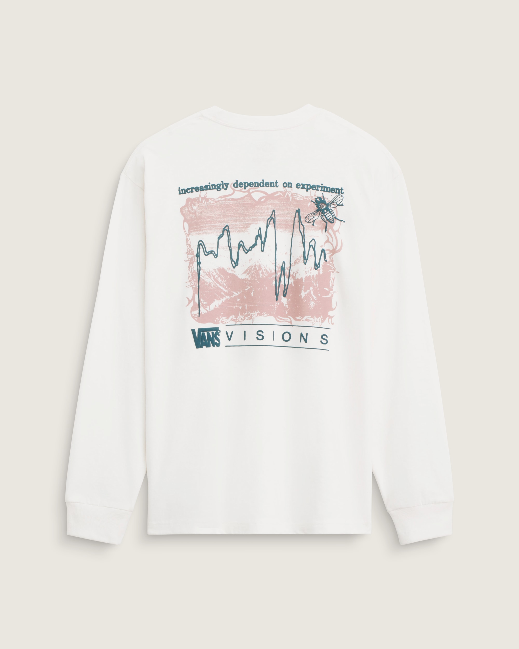 Vans Visions Long Sleeve TShirt VANS Egret White HERO