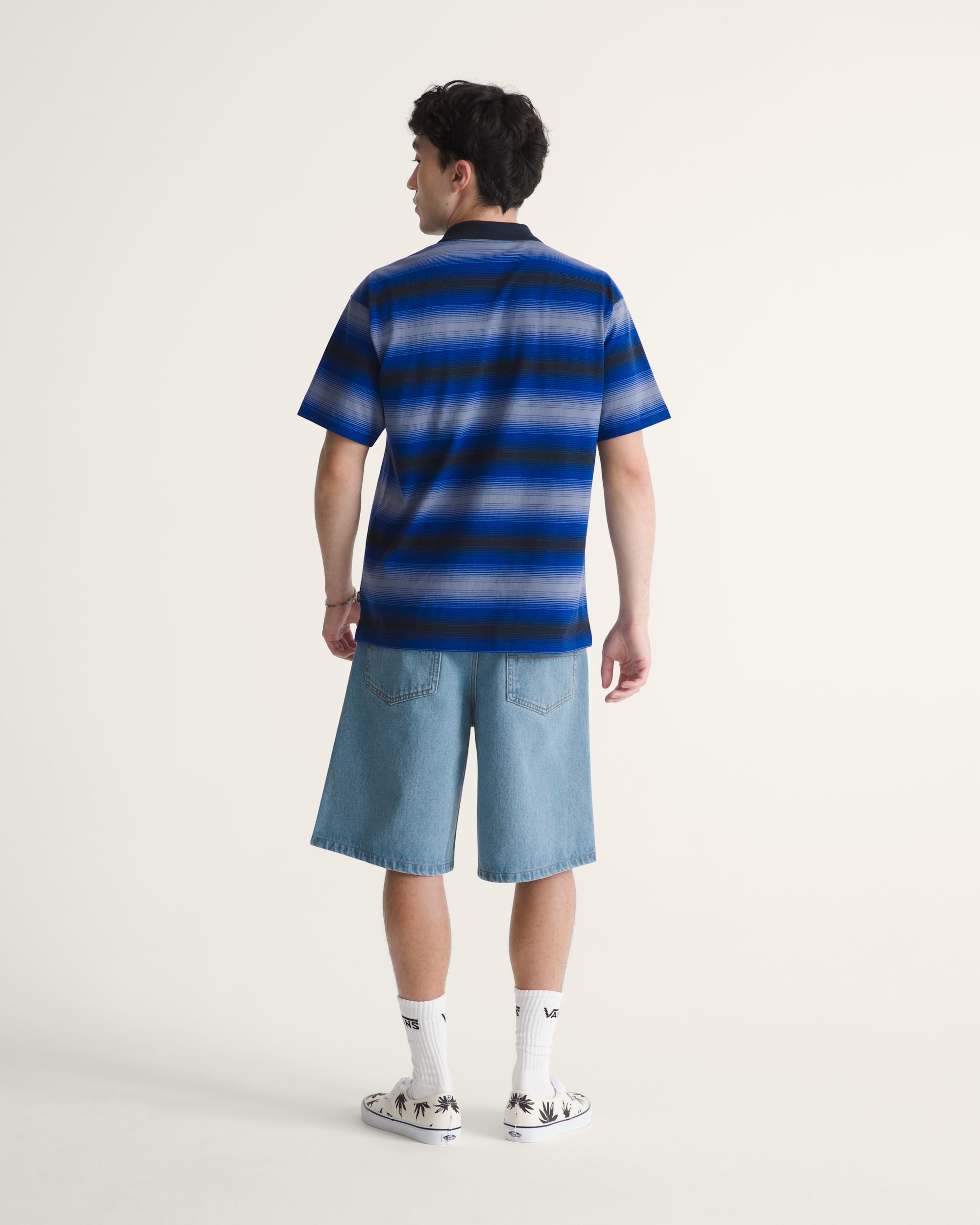 Check5 Baggy Denim Shorts VANS Stonewash Blue ALT4