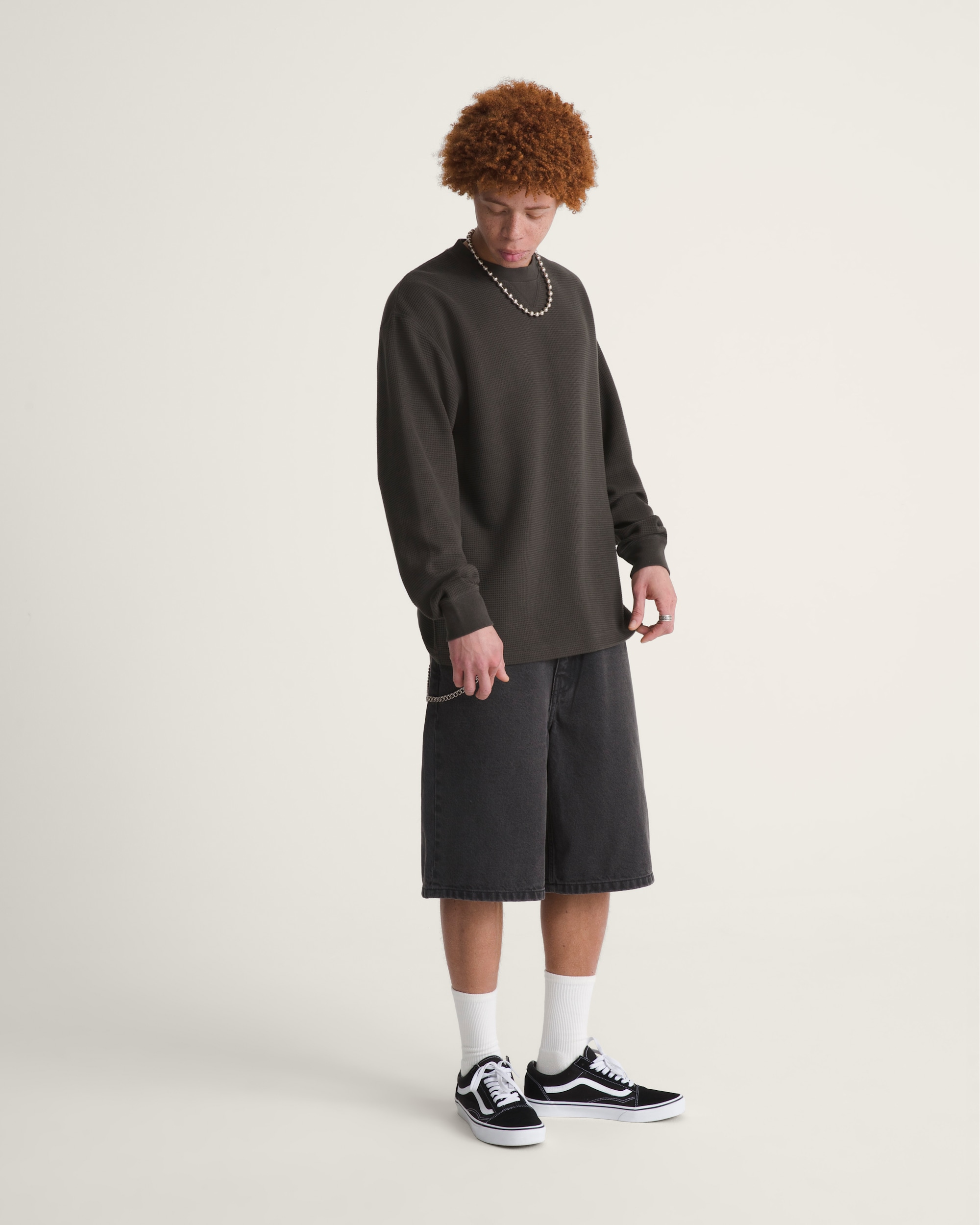 Check5 Baggy Denim Shorts VANS Washed Black ALT3