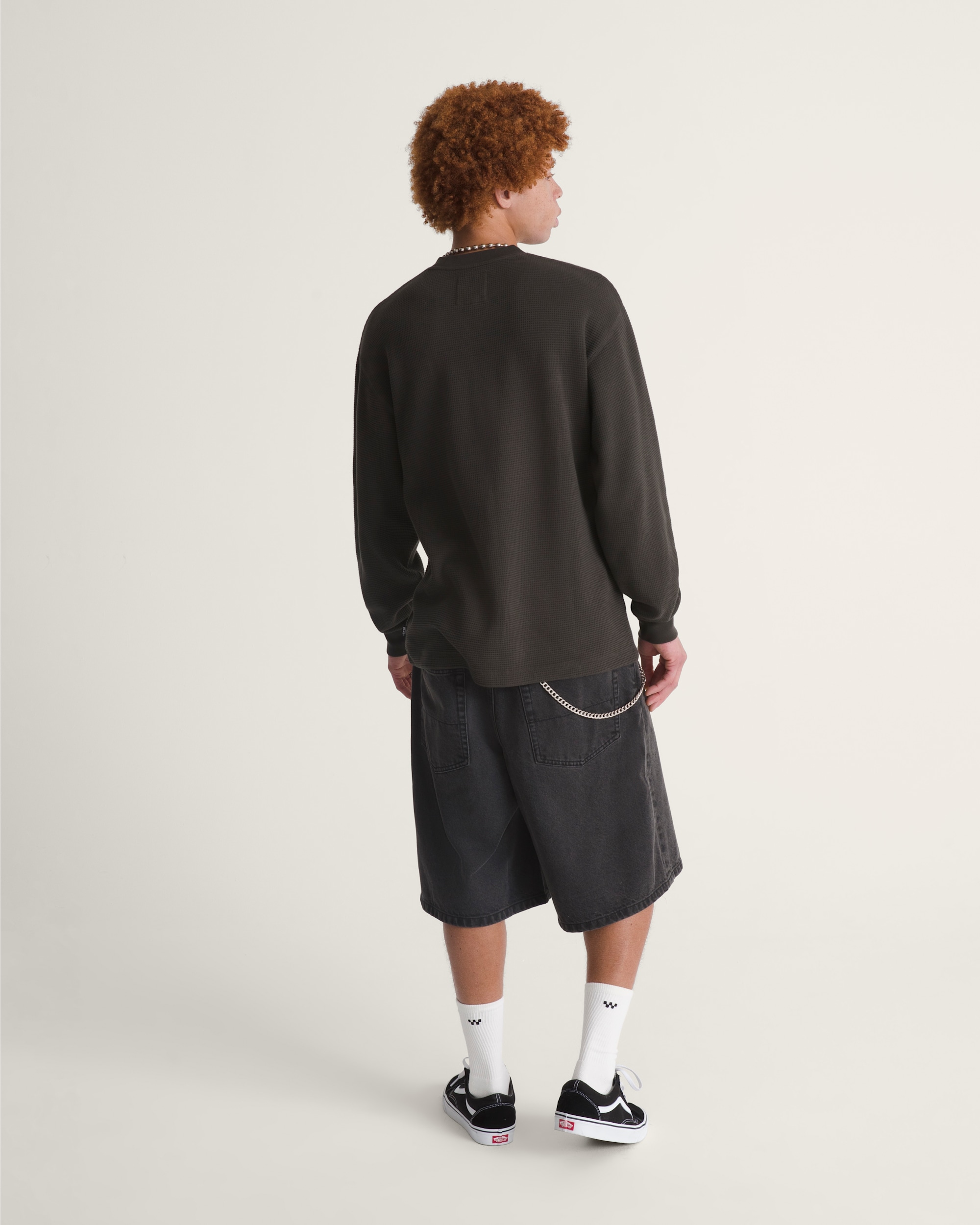 Check5 Baggy Denim Shorts VANS Washed Black ALT4