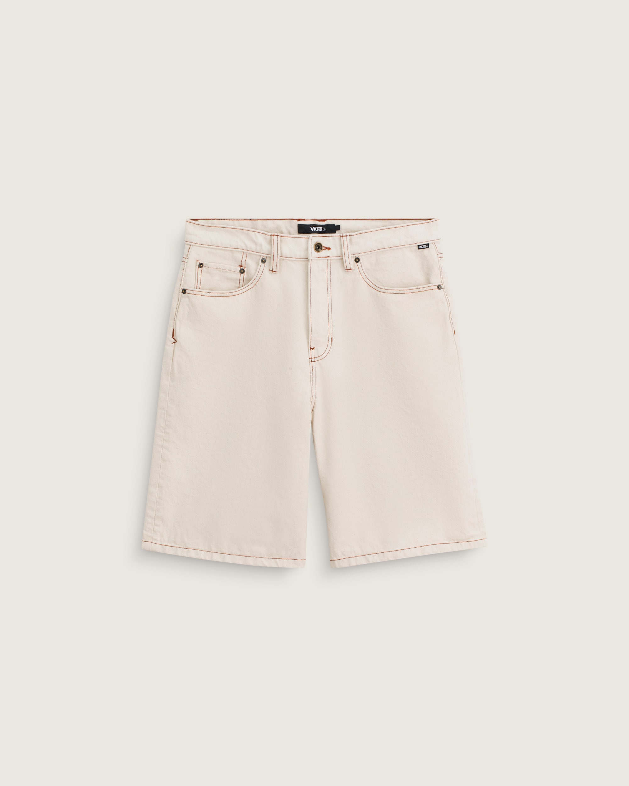 Check5 Baggy Denim Shorts VANS Natural Seed Beige HERO