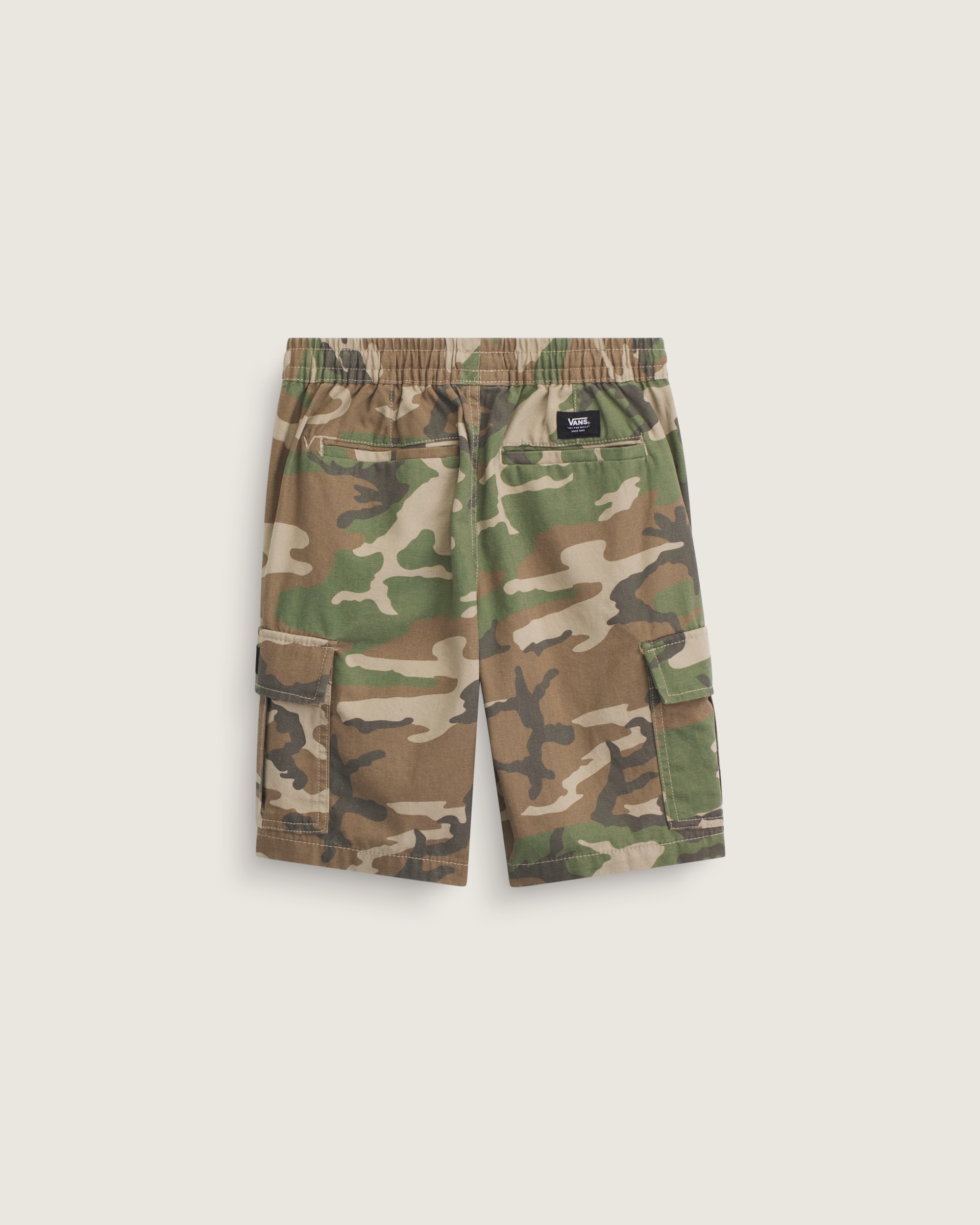 Kids Range Cargo Loose Shorts VANS Vintage Camo Brown  Green ALT1