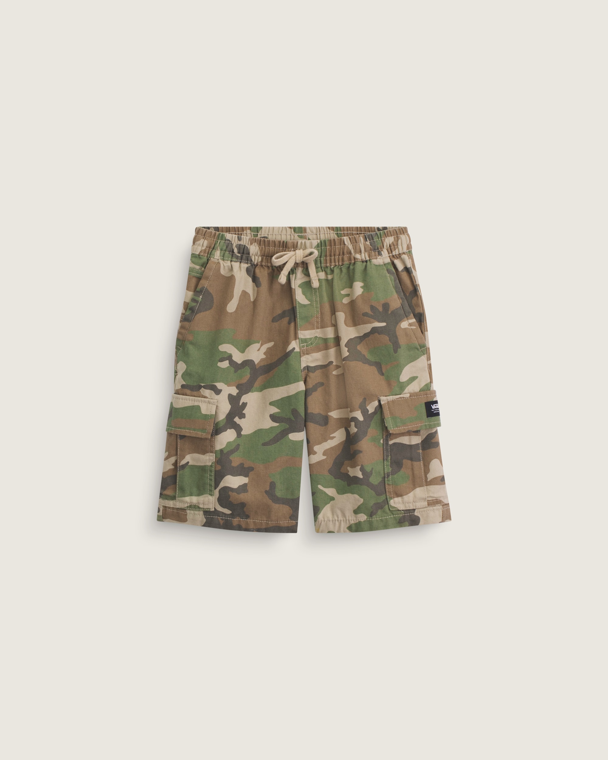 Kids Range Cargo Loose Shorts VANS Vintage Camo Brown  Green HERO