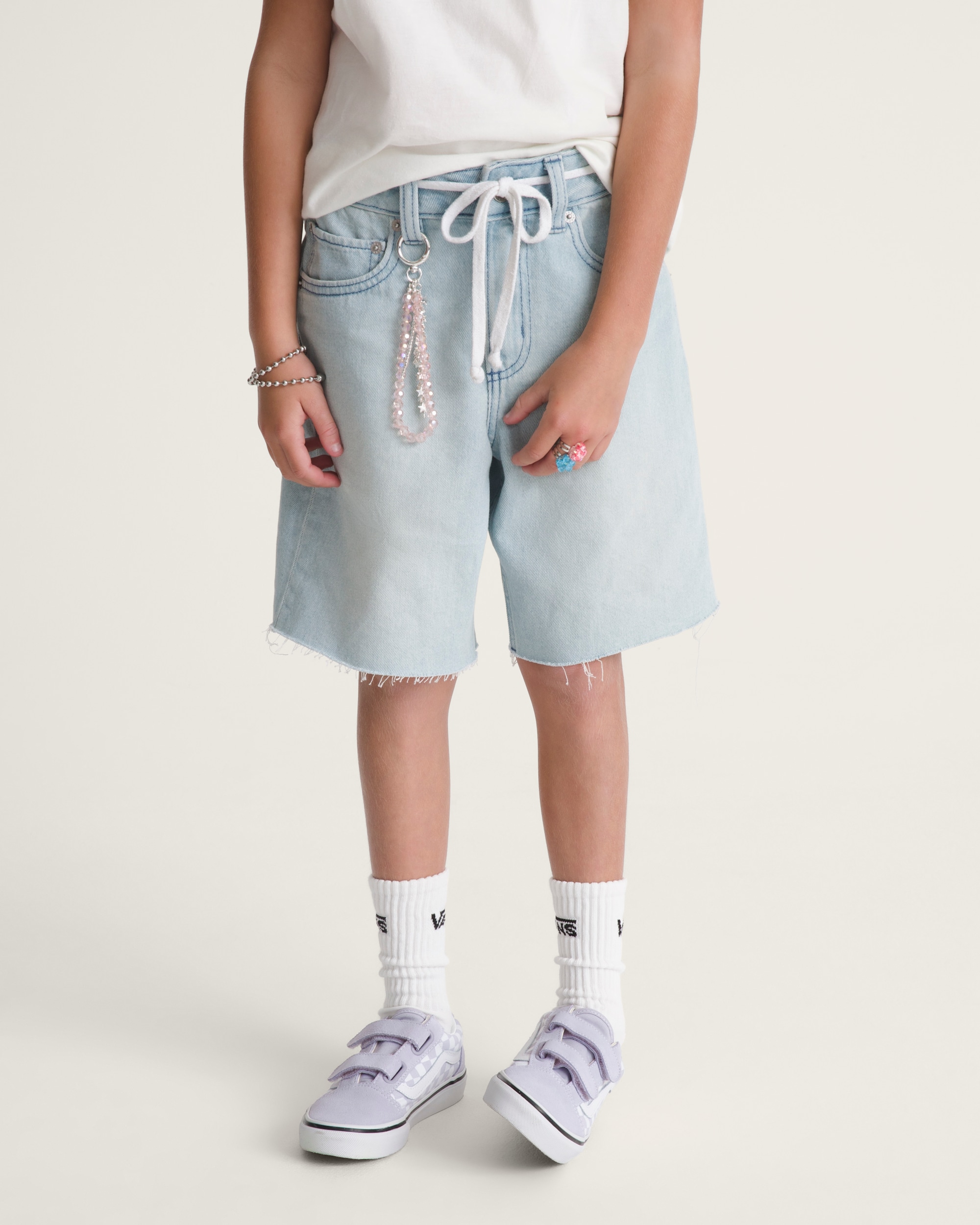 Kids Sirelle CutOff Jorts VANS Light Stonewash Blue ALT2