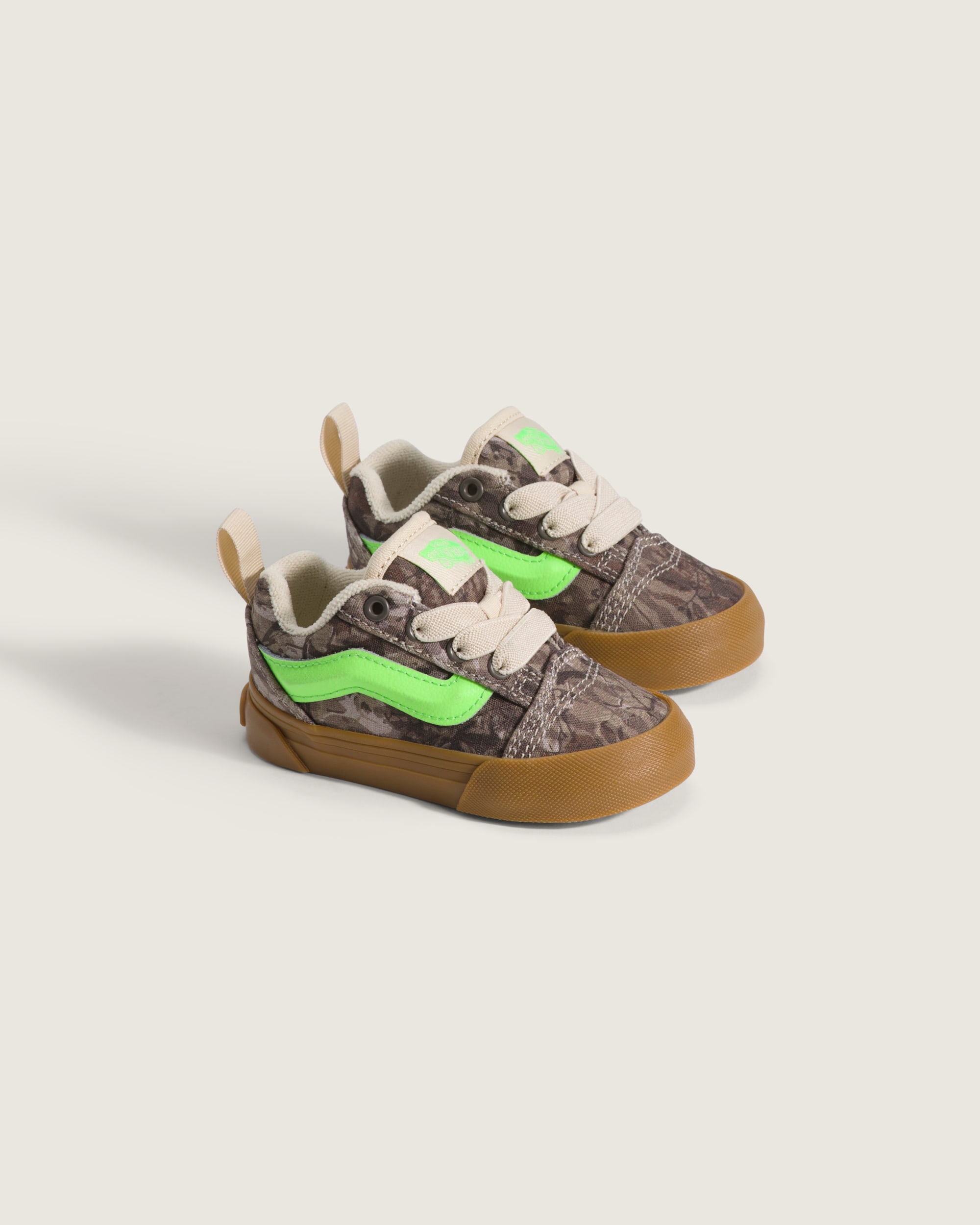 Toddler Knu Skool Shoe VANS Camo Gecko Green ALT1