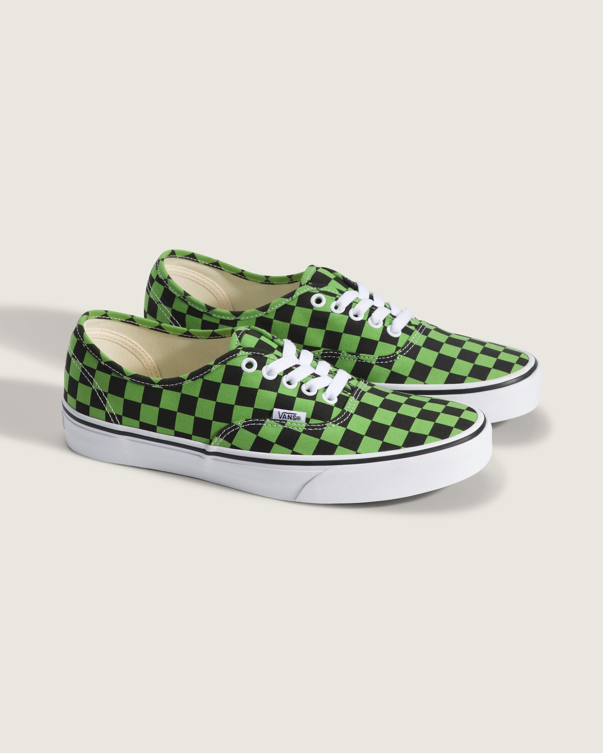 Authentic Checkerboard Shoe VANS Checkerboard Green  Black ALT1