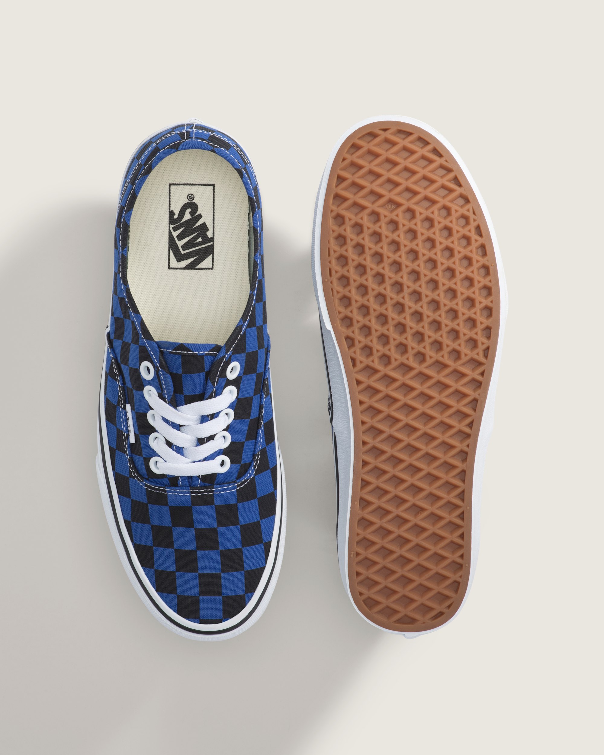 Authentic Checkerboard Shoe VANS Checkerboard Blue  Black ALT2
