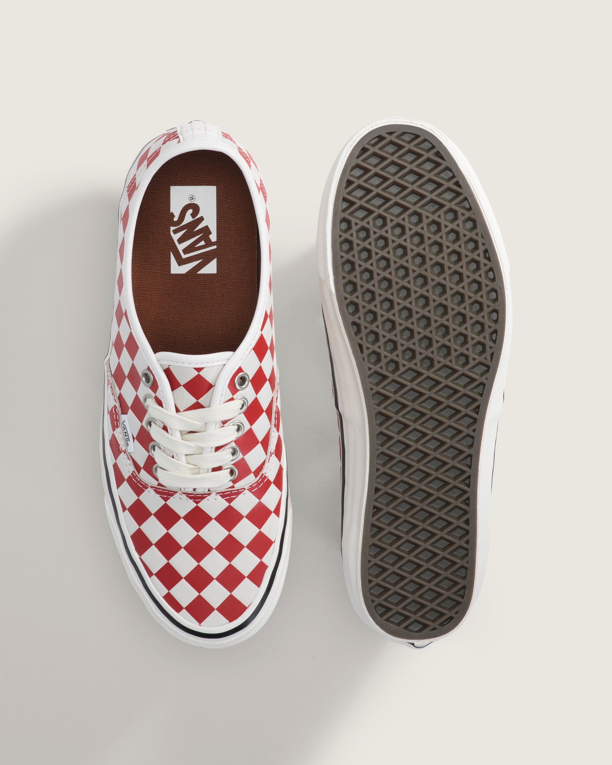 Premium Authentic Checkerboard Shoe in Checkerboard Red