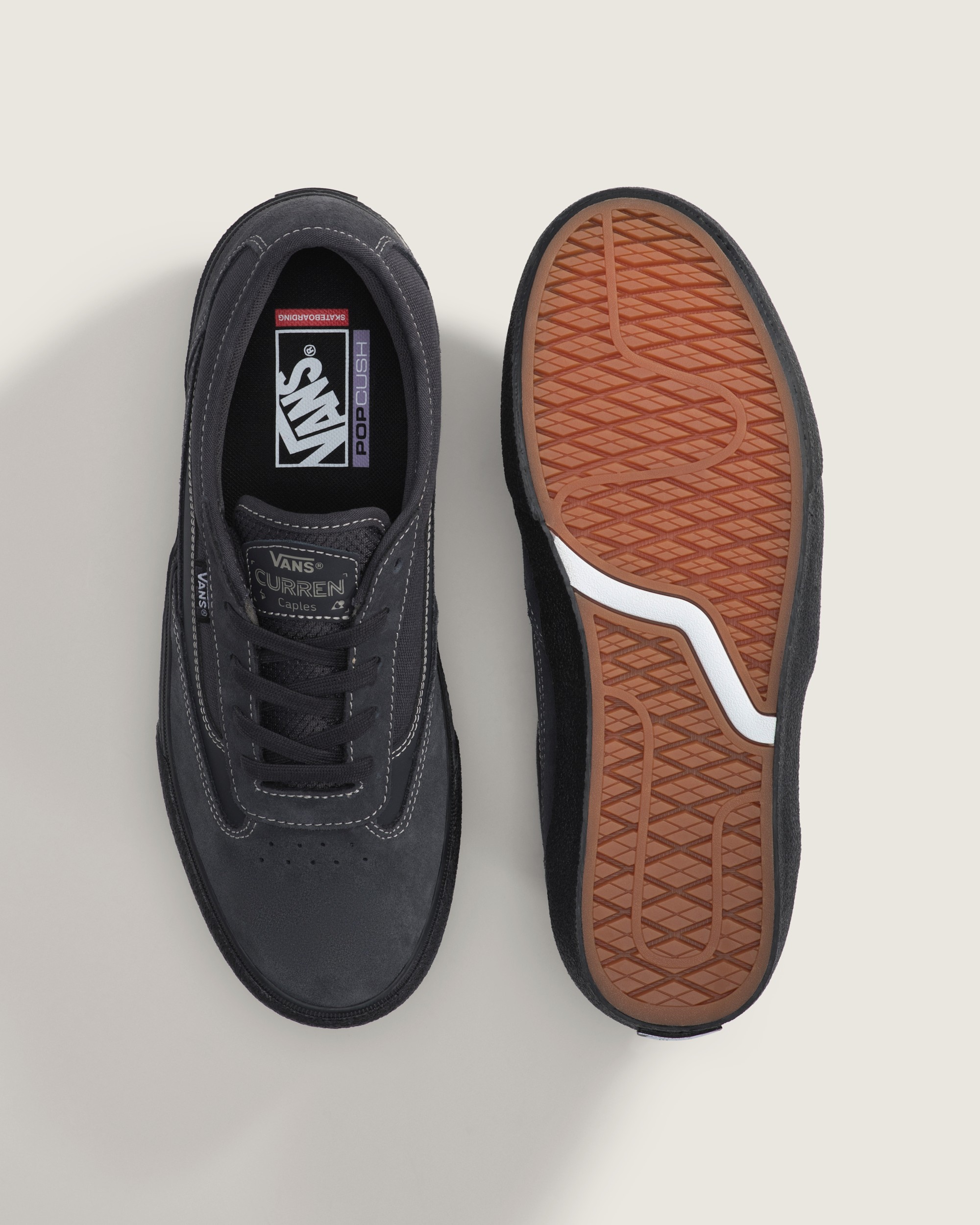 Skate Curren Caples Shoe VANS Charcoal Grey  Black ALT2