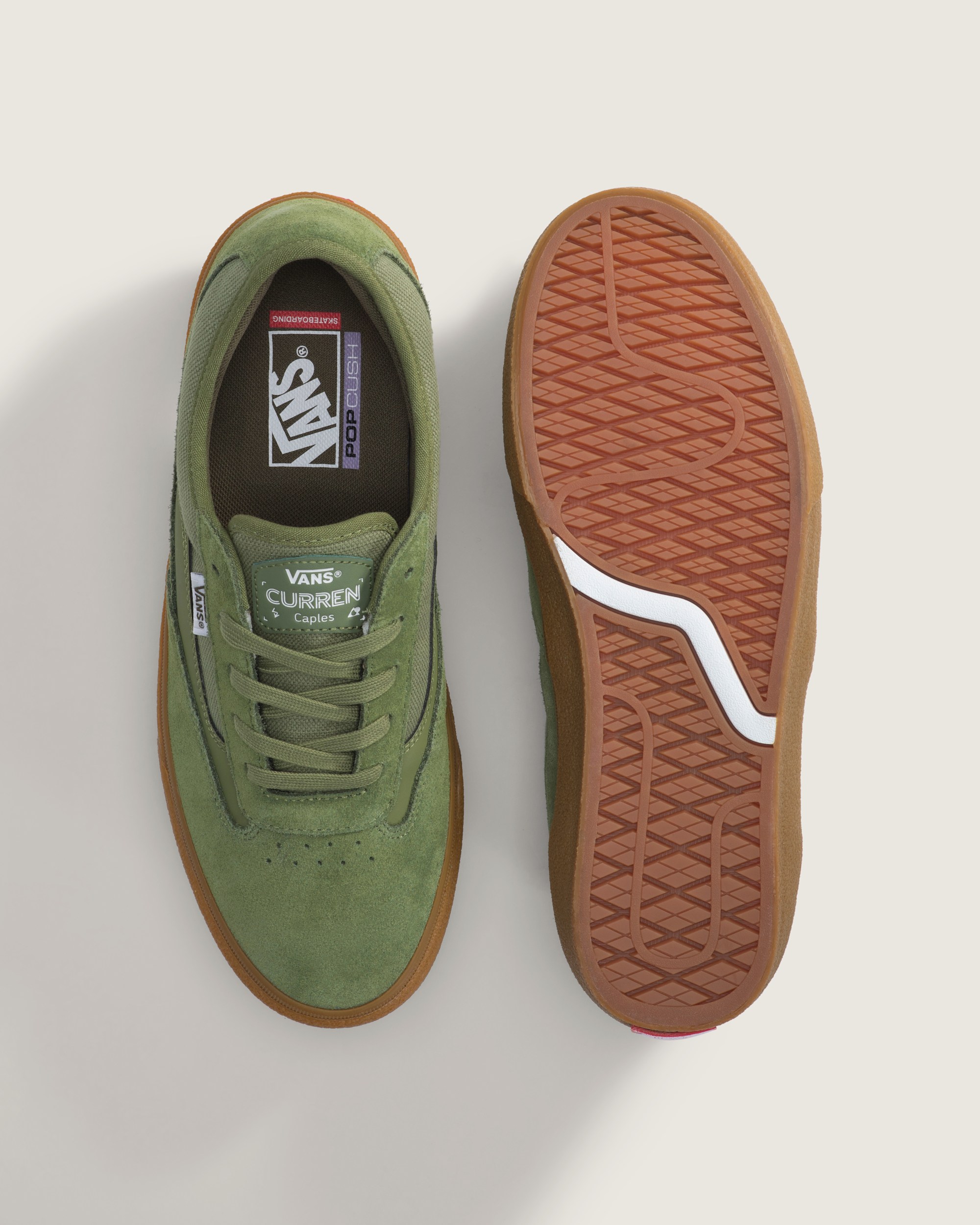 Skate Curren Caples Shoe VANS Green  Gum ALT2